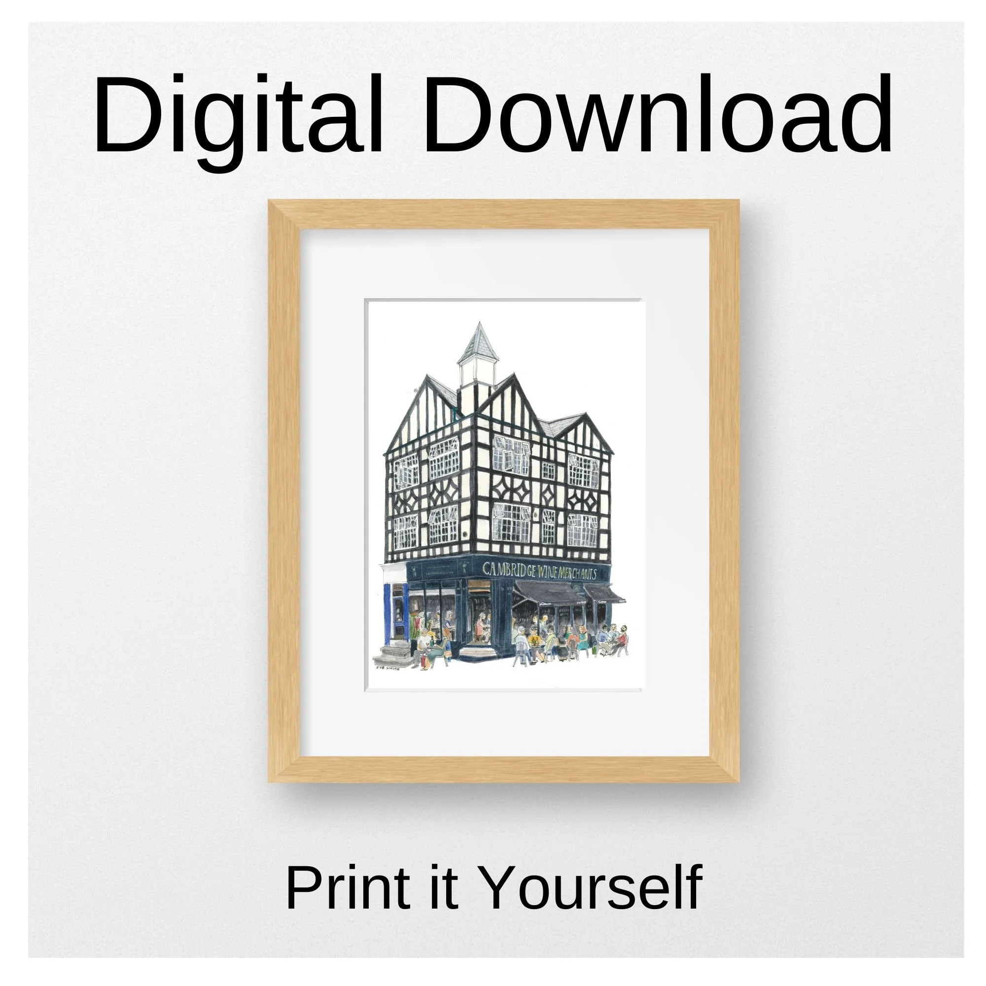 Cambridge Wine Merchants Bridge Street Digital Download, Print Yourself