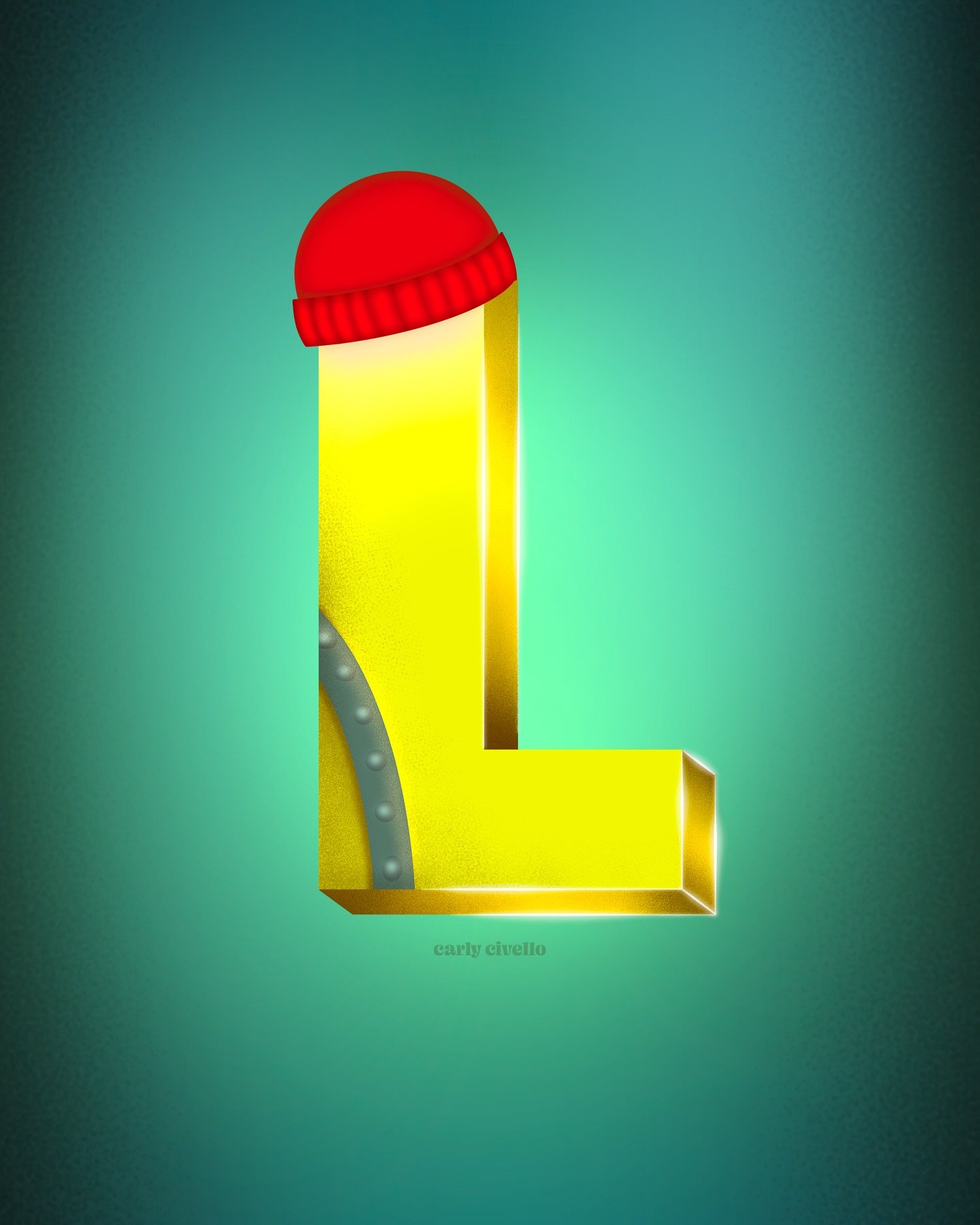 L for Life Aquatic! I think this might be my favorite so far 👀 I loved adding the little boat detail on the bottom of the L 

#36days_carly #36dayswot