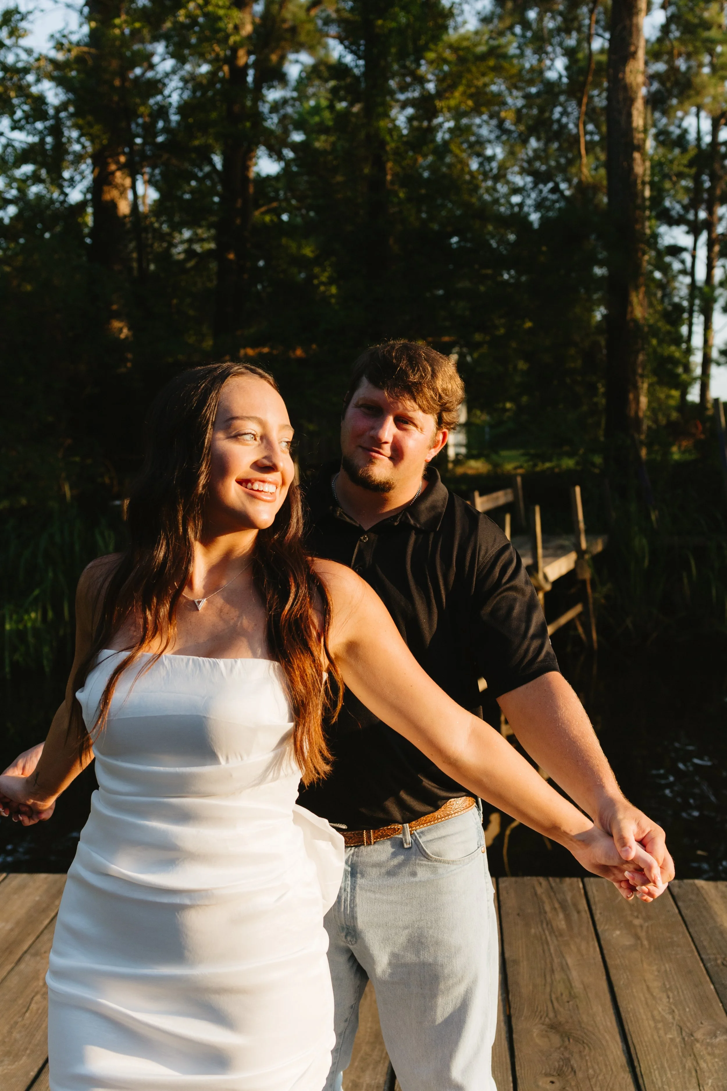Timeless engagement proposal photos in the mountains in Bentonville, AR Rayli Rose Photography 