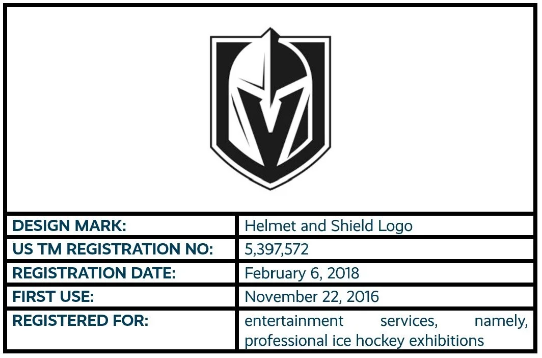 Helmet and Shield Logo design mark trademark registration