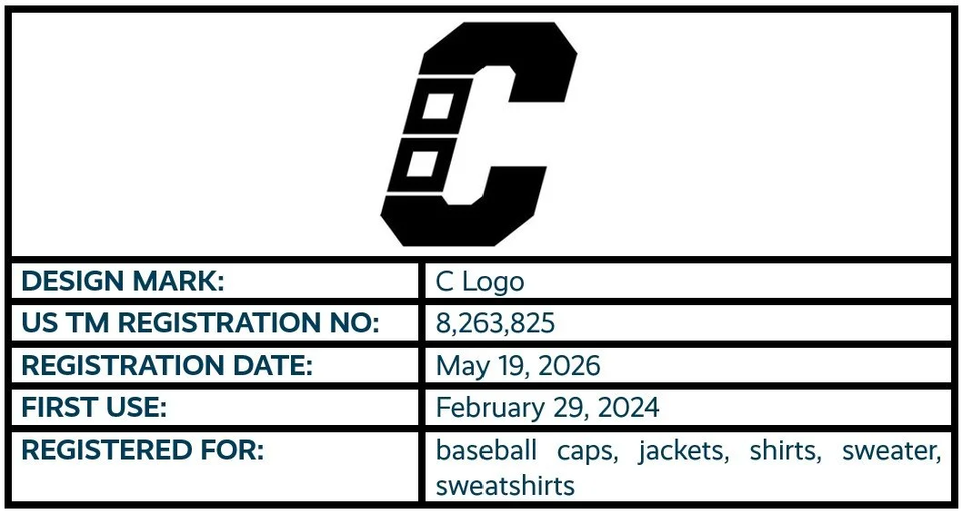 C Logo design mark trademark registration