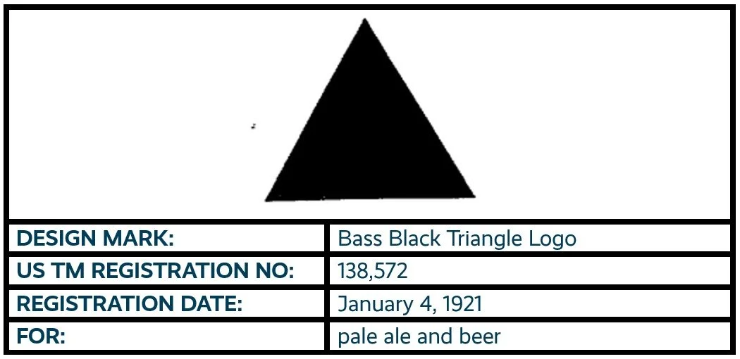 Bass Black Triangle Logo design mark trademark registration.