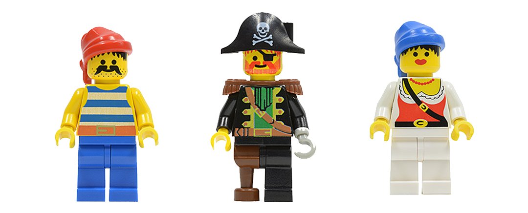 LEGO Minifigure Pirates from 1989