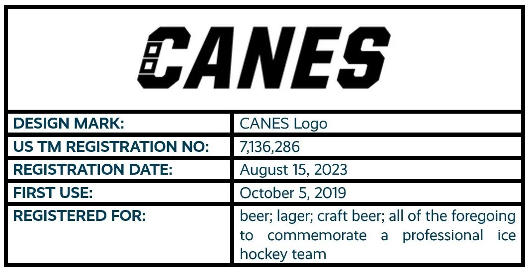 CANES Logo design mark trademark registration