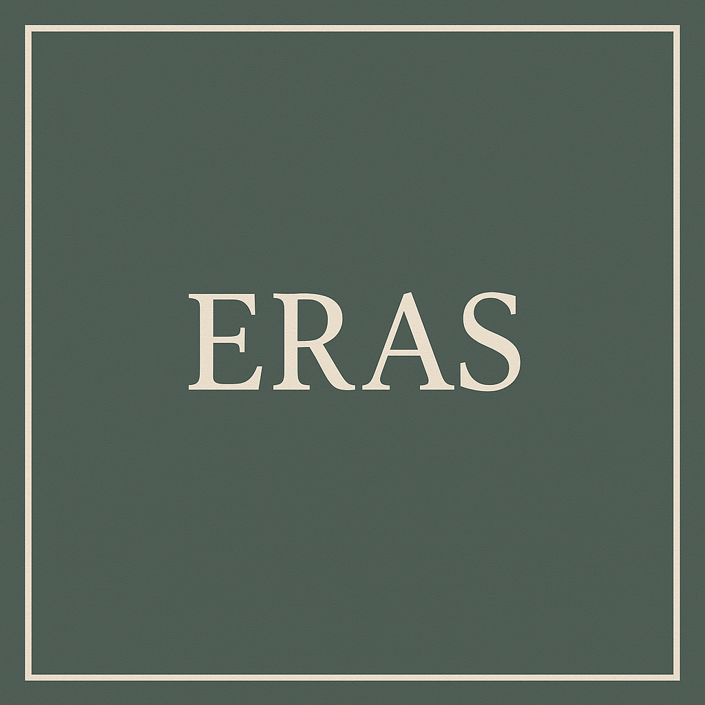 ERAS sign in green and border
