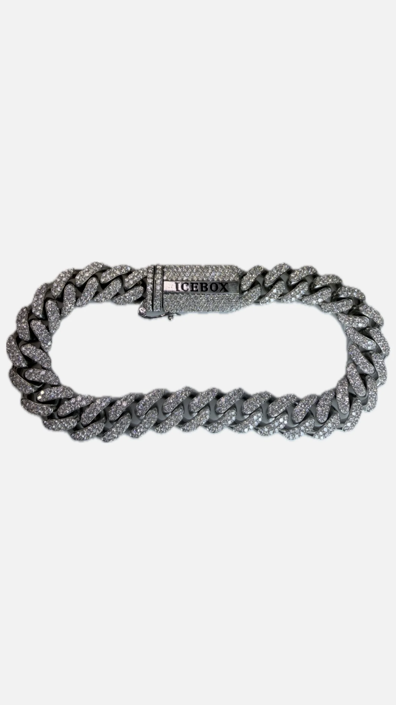 Estate Icebox 14k Diamond Pave Bracelet