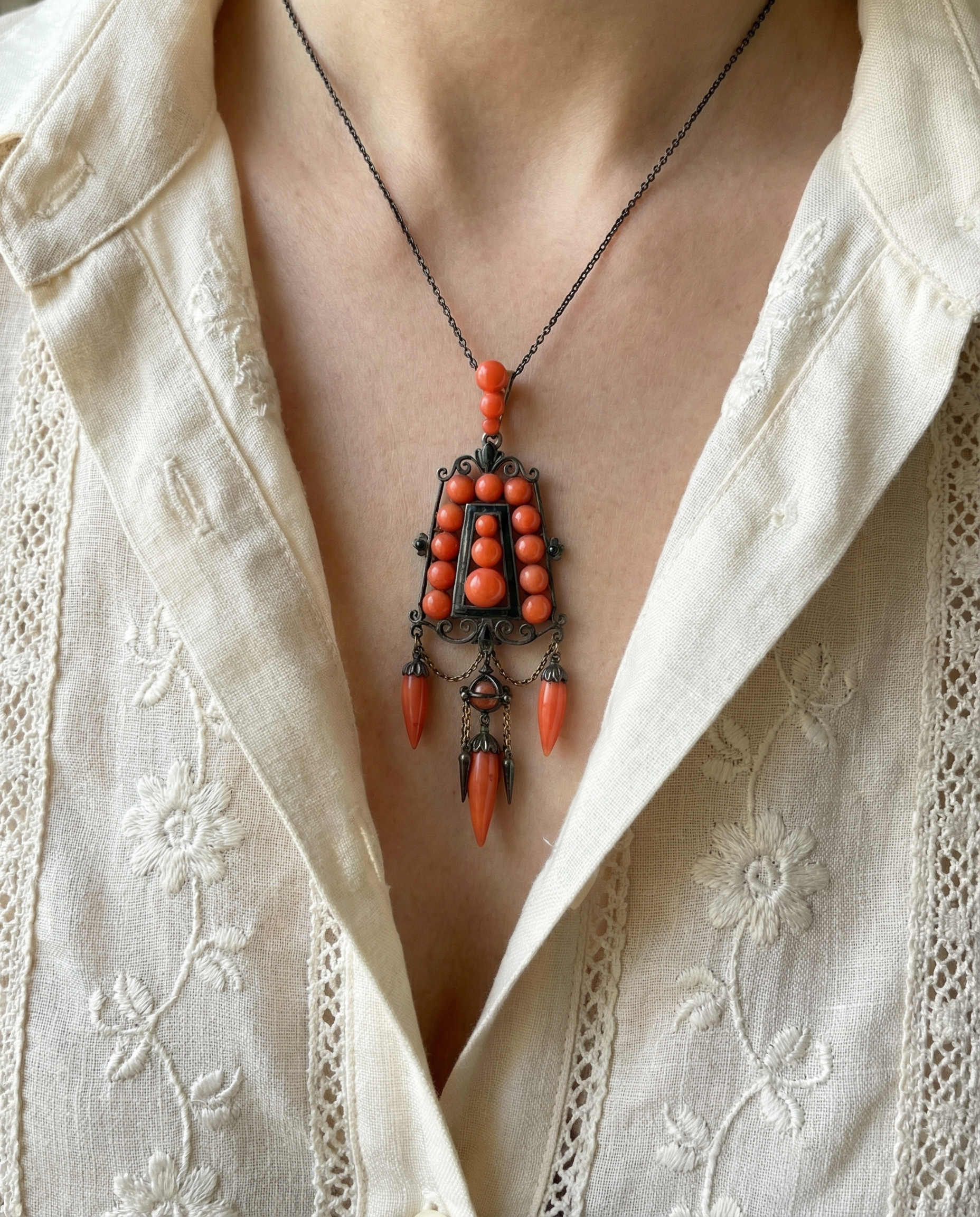 Generated with Kive.ai - with a thin black chain and Zimmerman style button down shirt (1).png