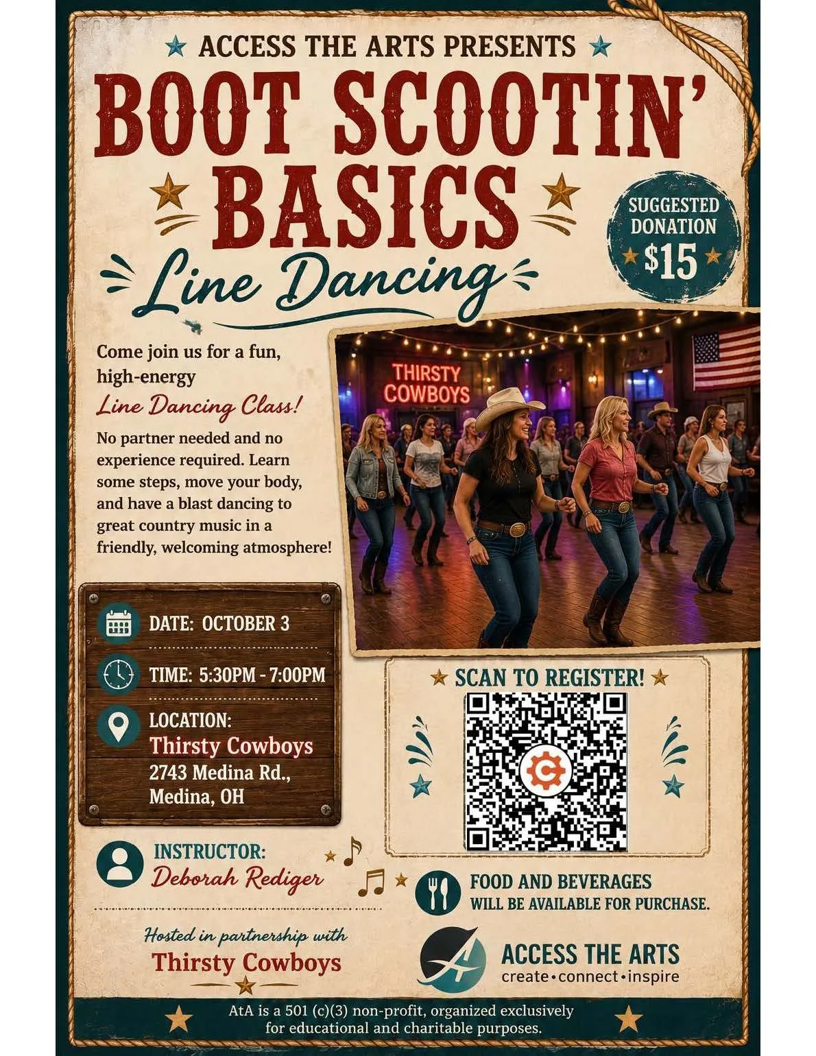Line Dancing at the Thirsty Cowboy