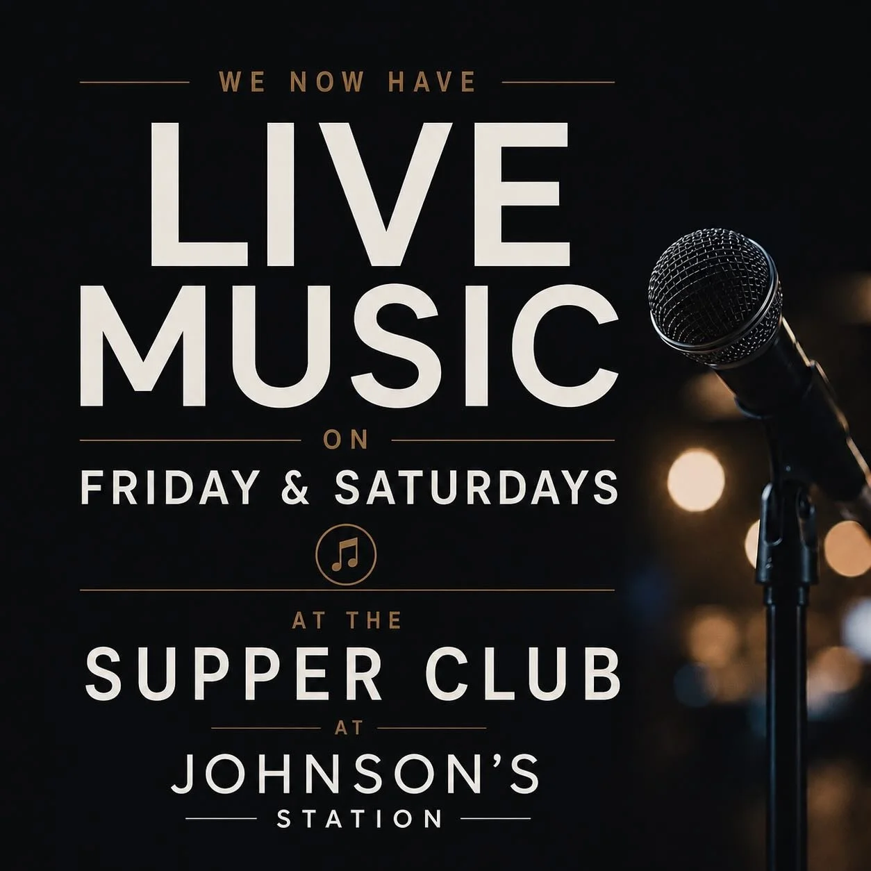 Live Music is now on Fridays and Saturdays 🎶 
*No cover charge*
- May 22nd Alex Nikiforoff &amp; Atom Collective 6 - 8:30 pm 
-May 23rd The Thistle Tones 6 - 8:30 pm