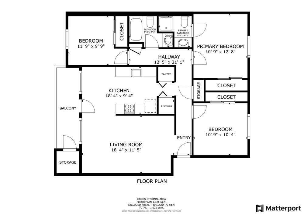 1 Bed 1 Bath 738 sqft — HIGHLAND HILLS APARTMENTS