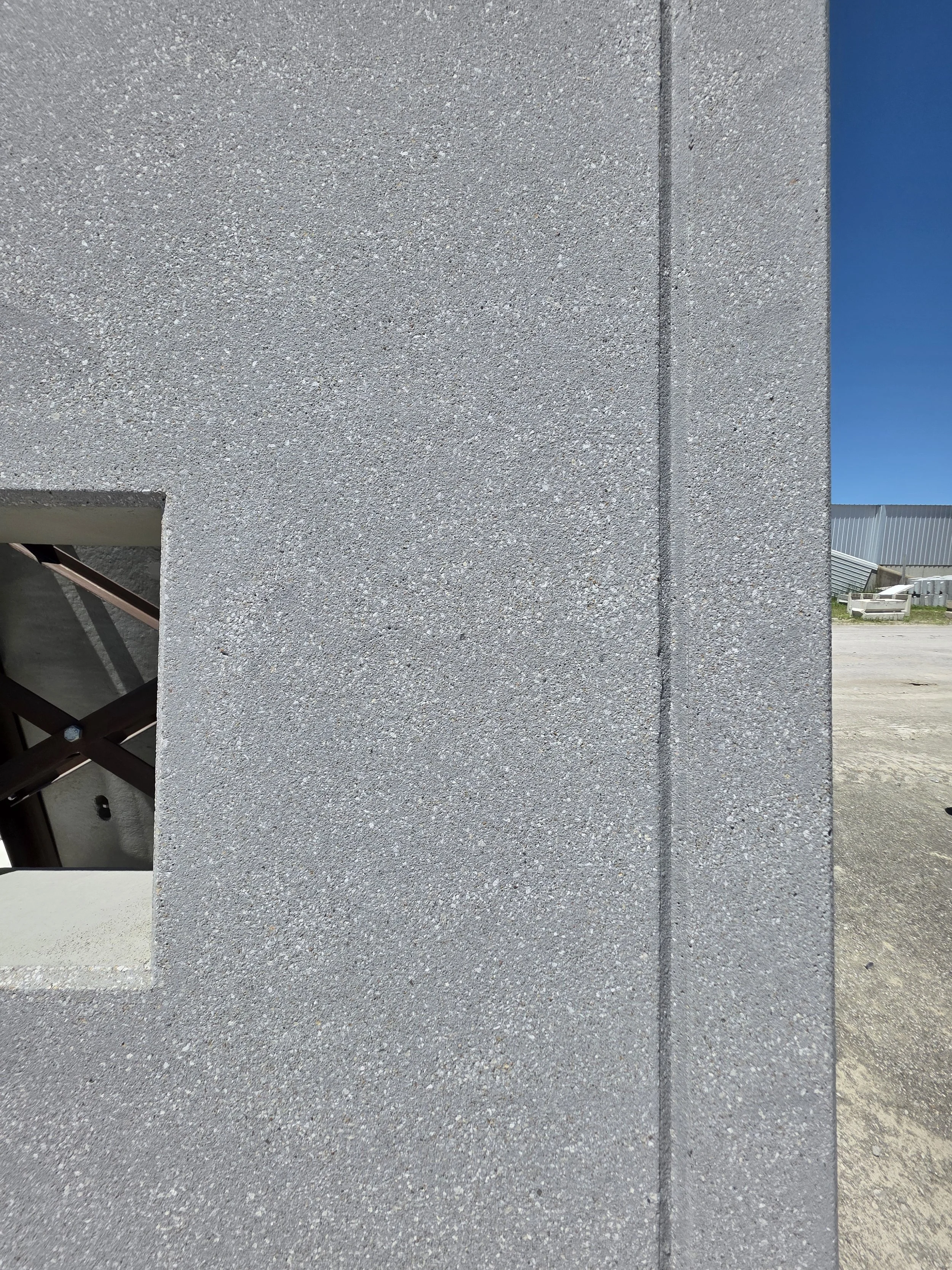 Exposed aggregate concrete surface preparation by Atomic Blasting LLC in the Kansas City region