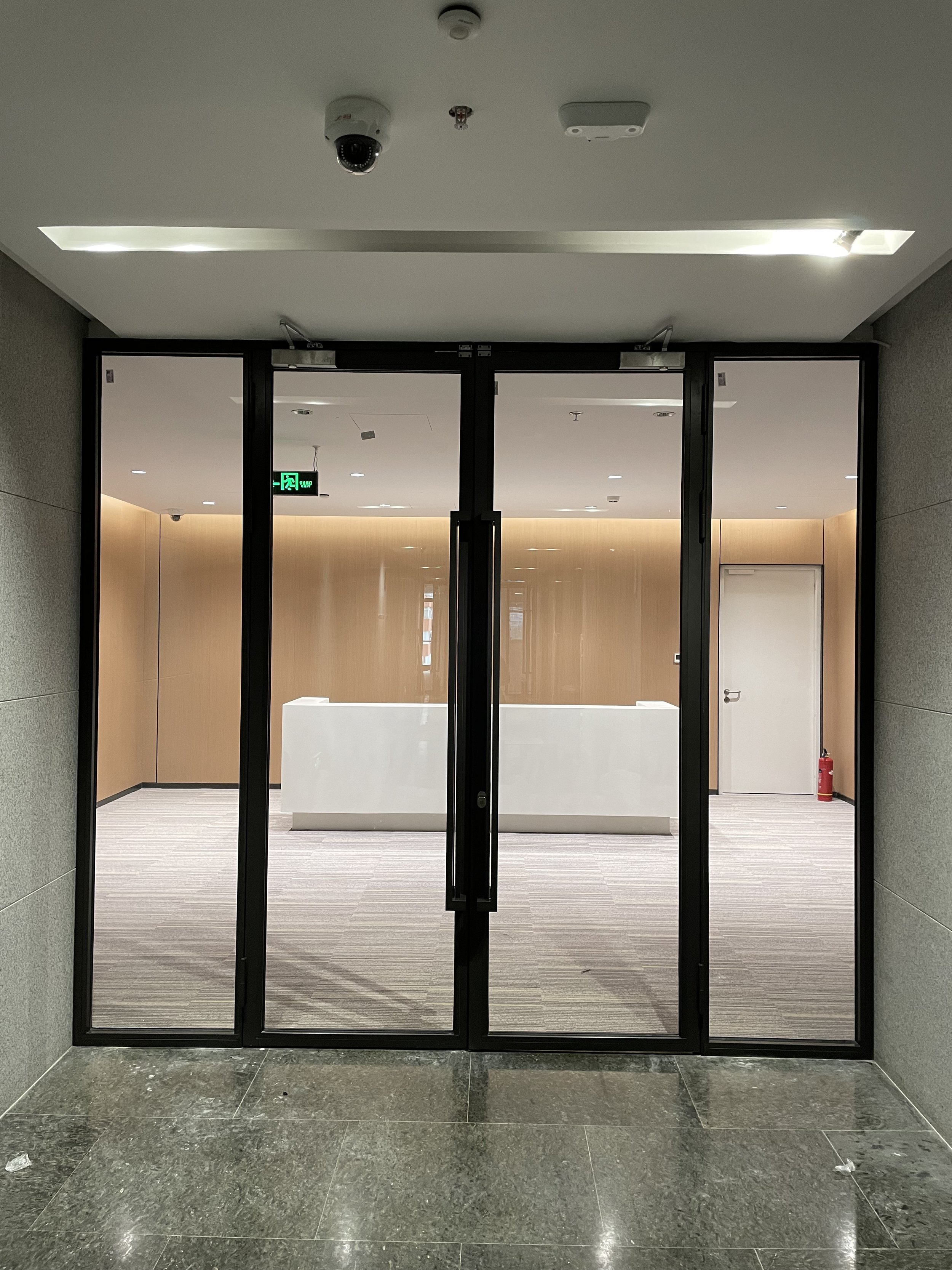 Modern Office Interior Partition - Internal Combination Door Inside