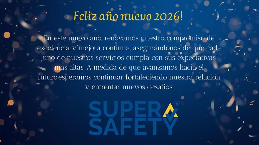 S&uacute;per Safety les desea un feliz a&ntilde;o nuevo 2026 🎊🎊🎊. #ingenieria #seguridad