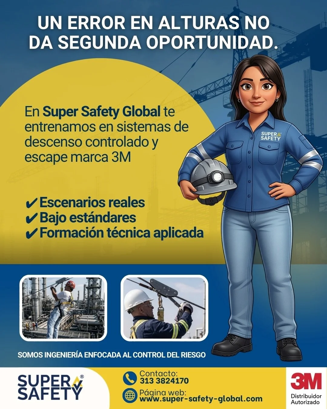👷🏼&zwj;♂️Curso: Sistemas de Descenso Controlado y Escape 3M

En alturas no hay segunda oportunidad.
&iquest;Tu equipo est&aacute; realmente preparado&hellip; o improvisar&iacute;a en una emergencia?

Este curso especializado te ense&ntilde;a a:
✔ U