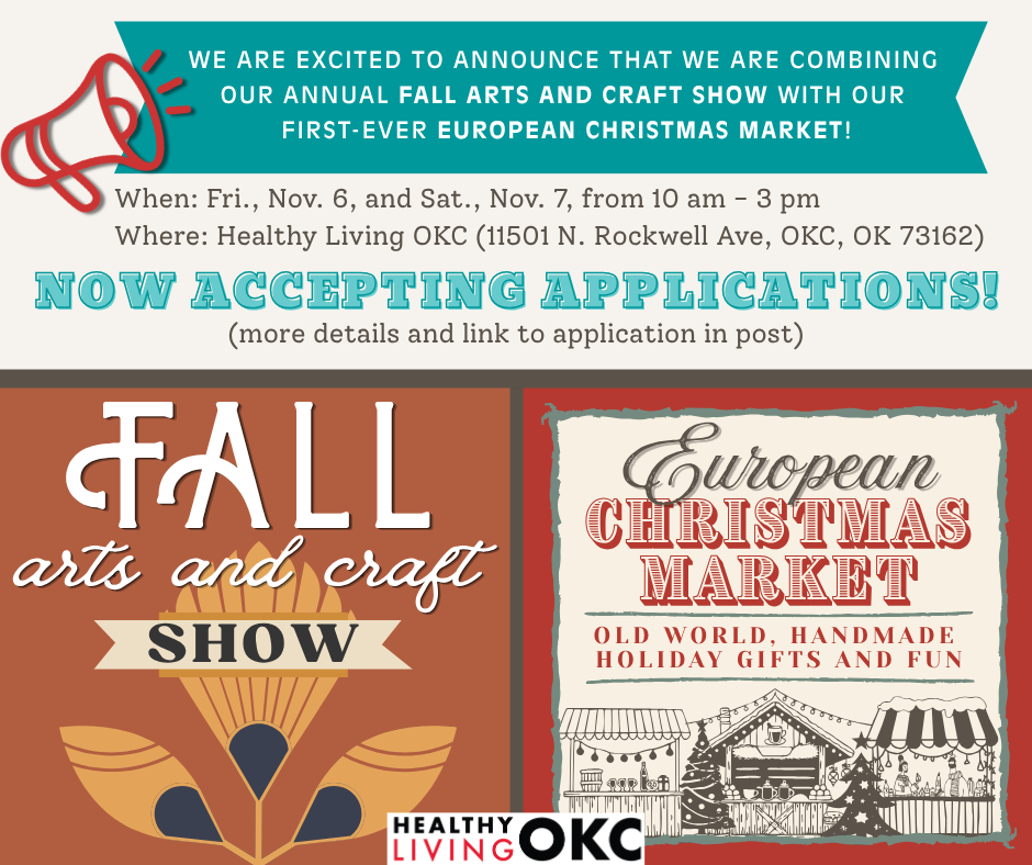 Applications Open - Fall Arts & Craft Show + European Market