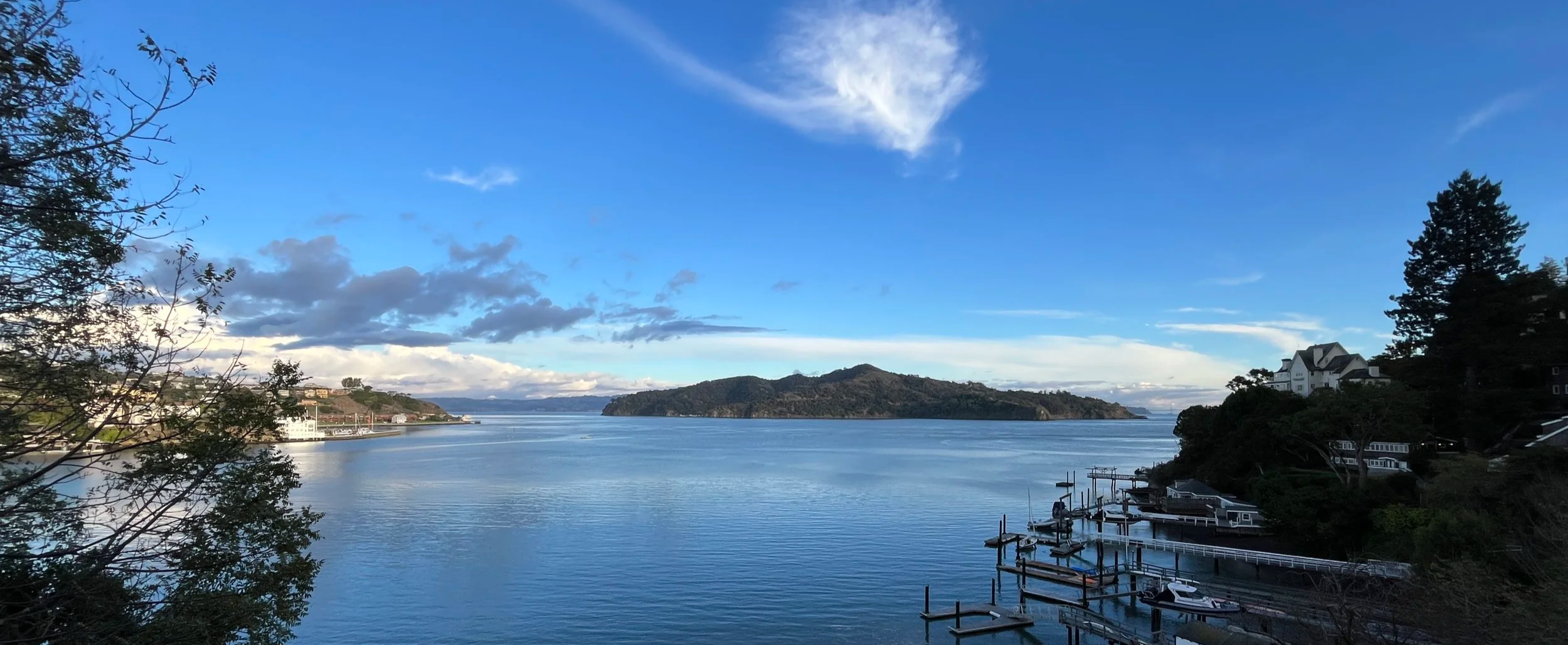 View of Angel Island from Tiburon