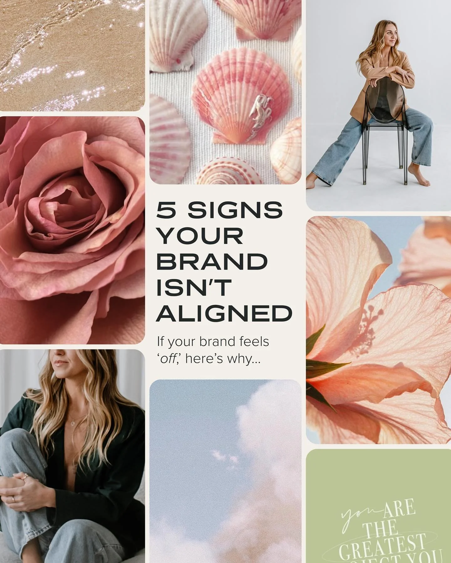 This was a fun one 👀

These are the most common signs I see when entrepreneurs are building without alignment. Your brand isn&rsquo;t just visuals &mdash; it&rsquo;s your energy, your essence, and the feeling people get when they experience you.

Wh