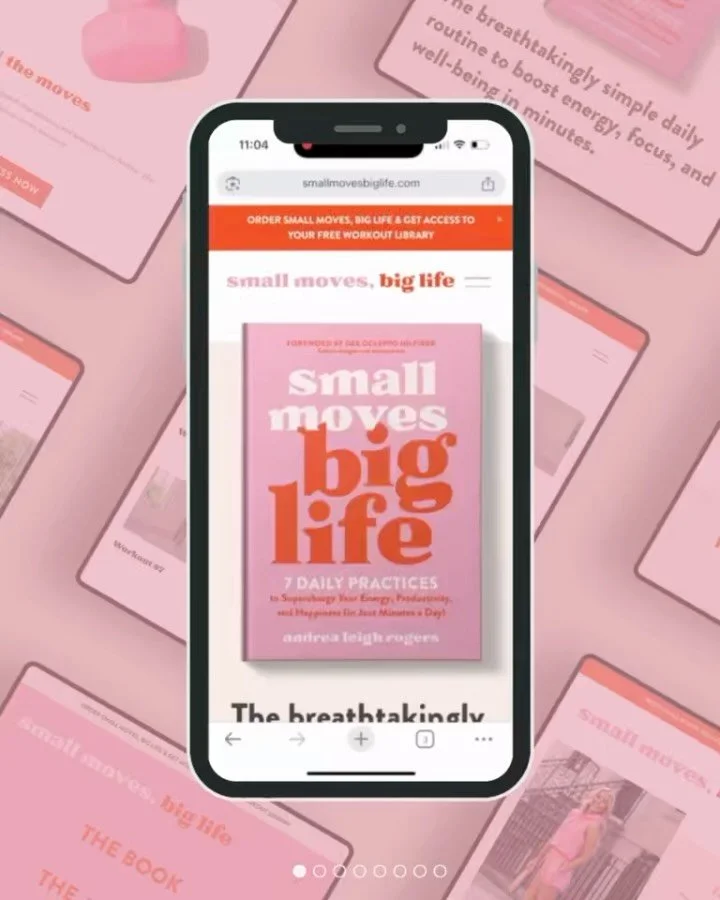 Celebrating @andrealeighrogers BIG on the official launch of her book Small Moves, Big Life! 

Wow, I feel so grateful to work with powerhouse women like Andrea every day. This project has been extra special.

Over the last six months, we&rsquo;ve be