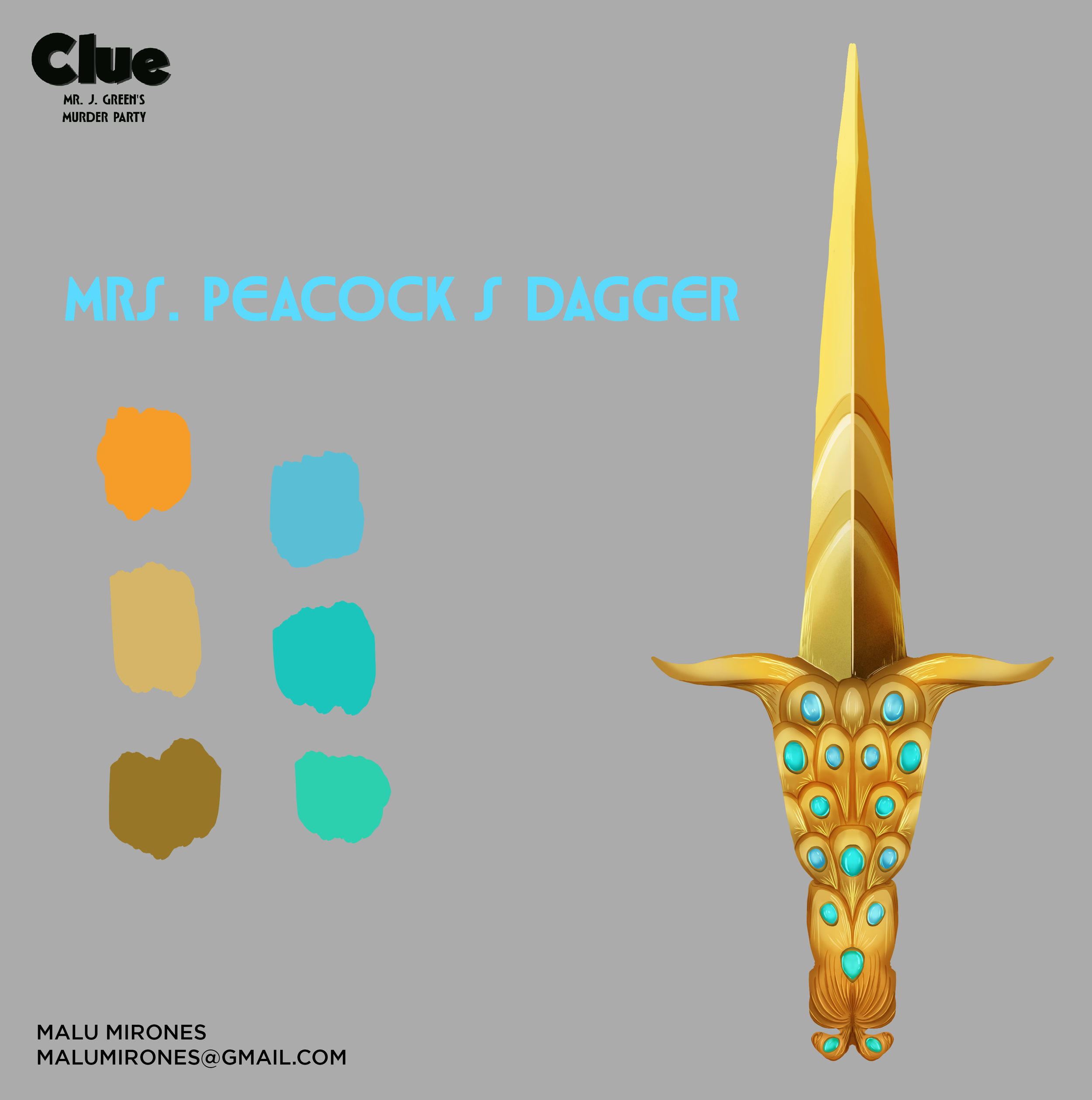 Mrs. Peacock's dagger