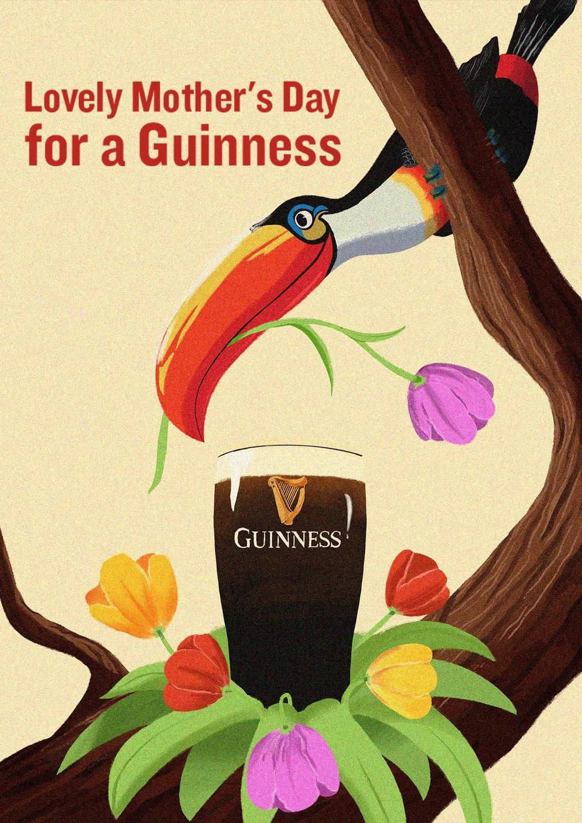 Guinness Mother's Day Illustration (Commissioned)