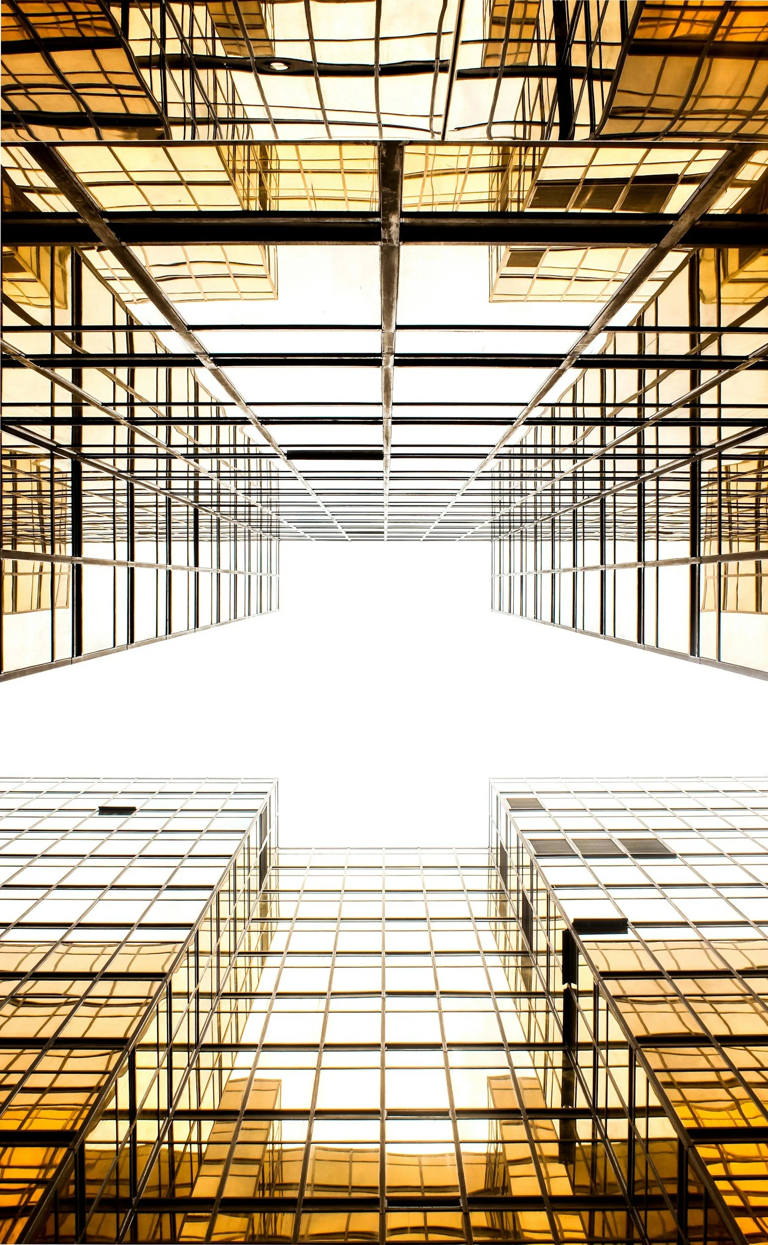 Buildings reflect a golden light, reminding us of the city of God.