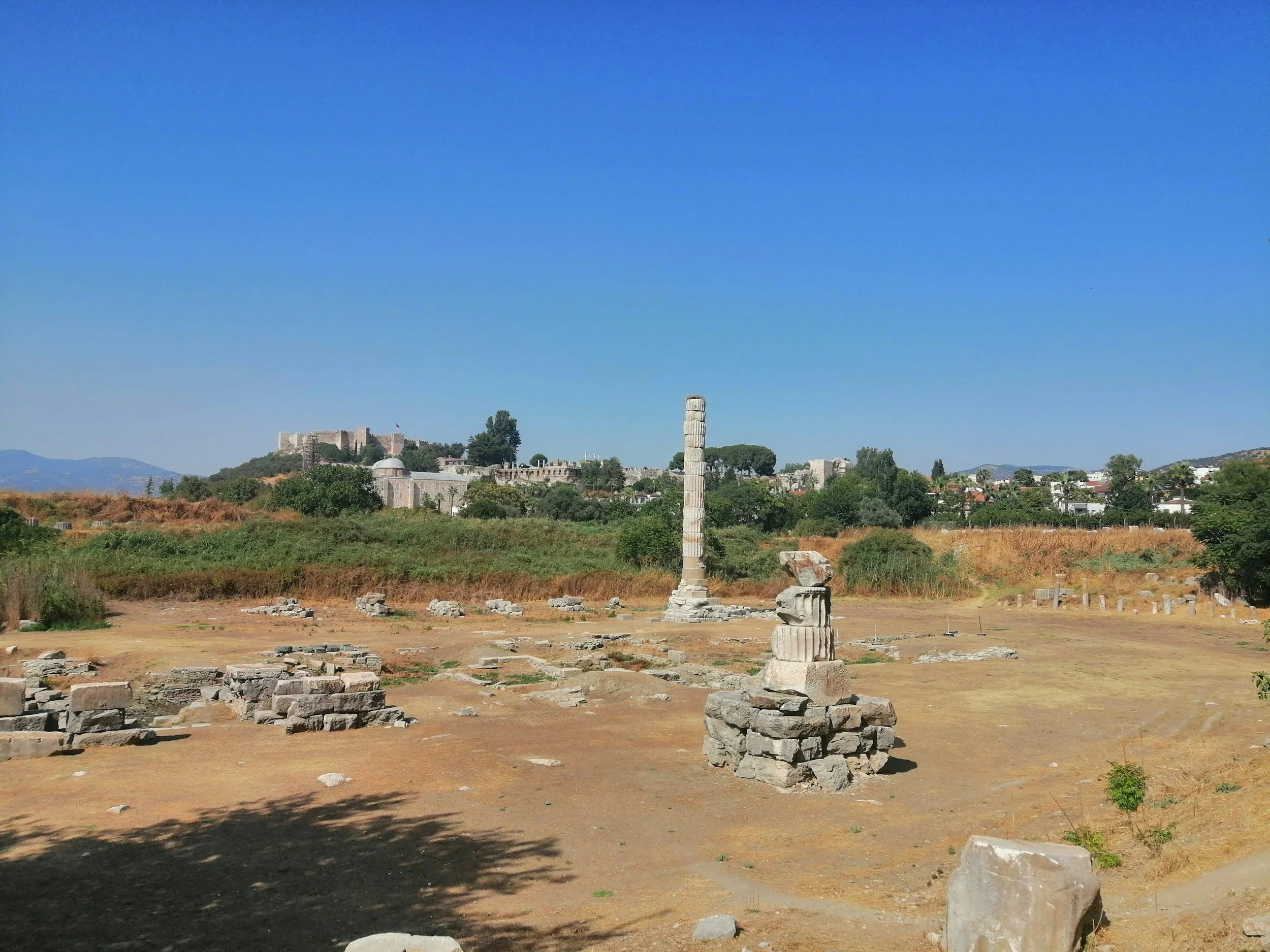 Ruins of the Temple to Artemis still stand in modern-day Turkey.