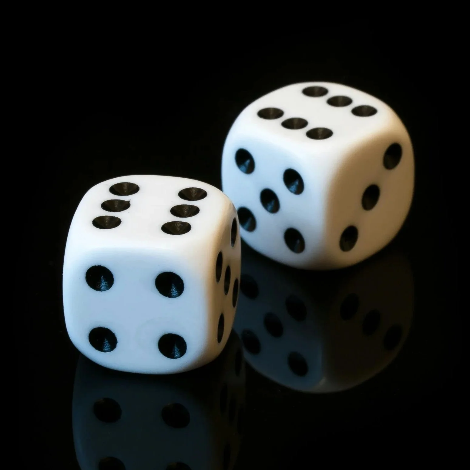 Image of a pair of dice showing a double 6