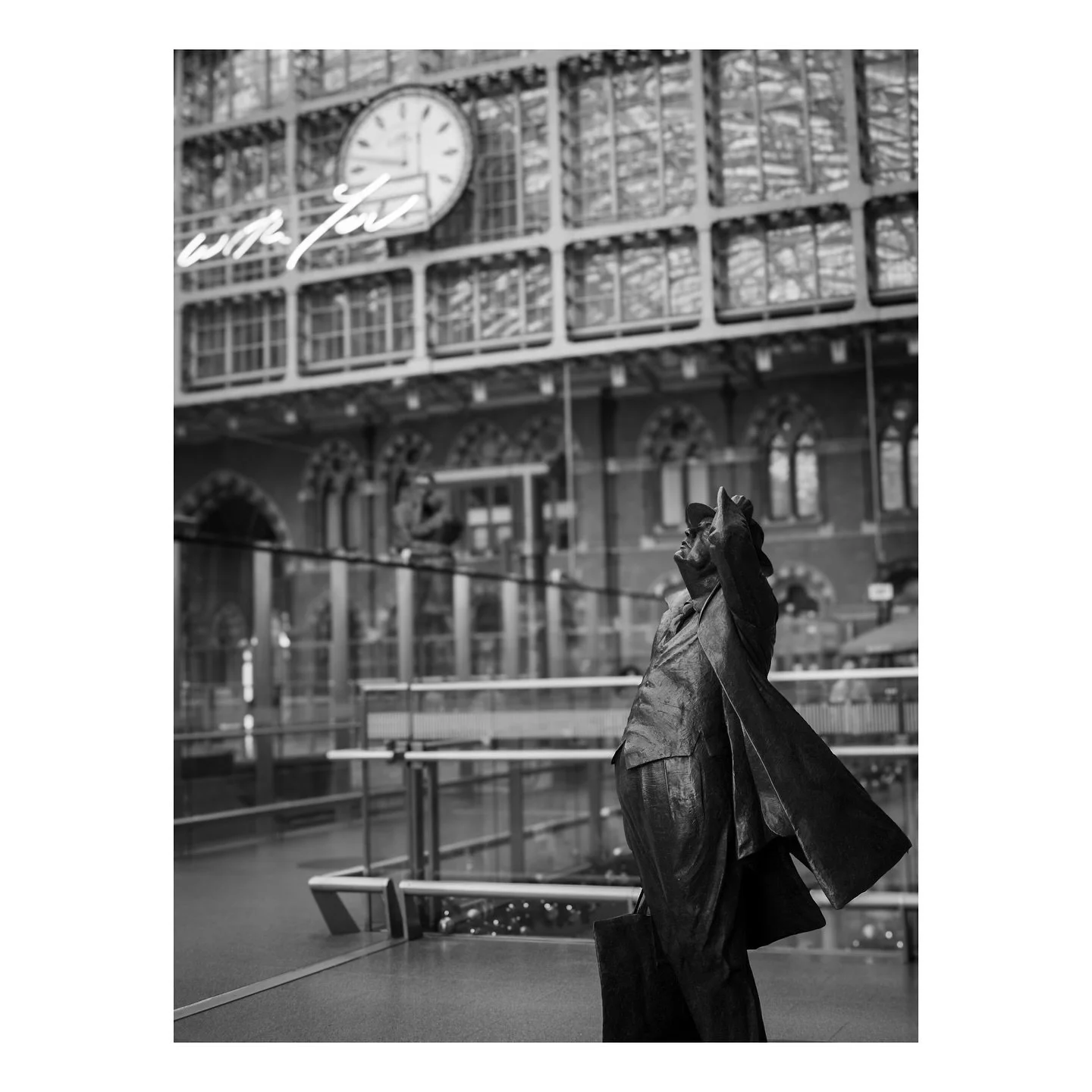 I want my time with you 

St. Pancras station, London