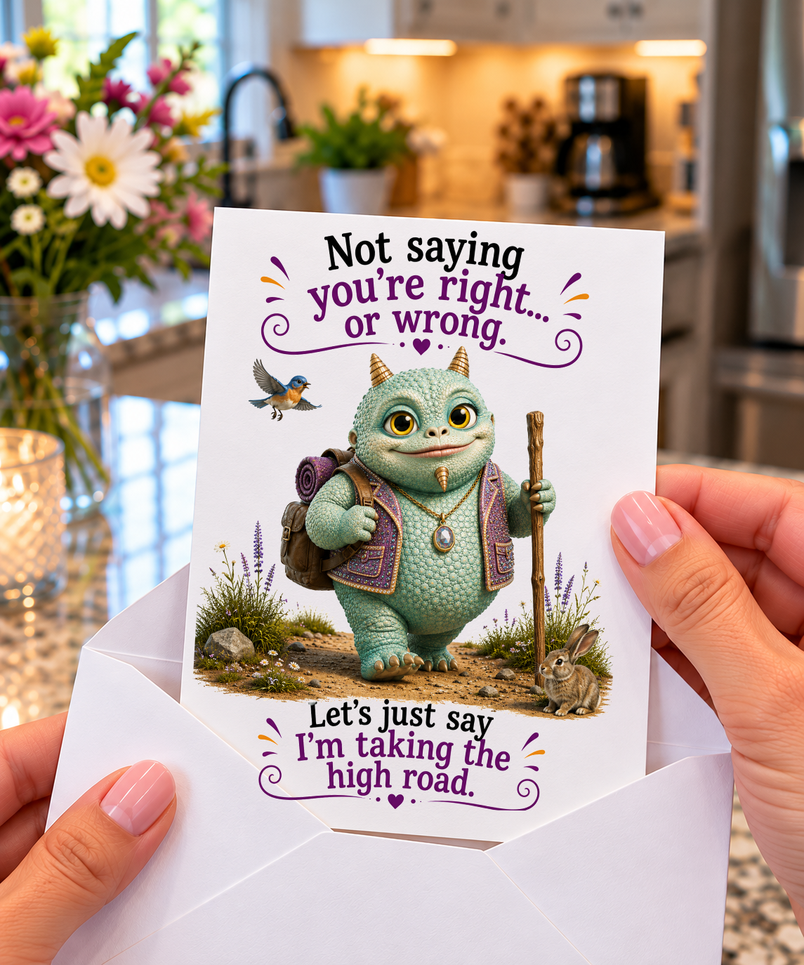 Funny Unfiltered Card – I'm Not Saying You're Right | Say It Better Collectible Attitude Card
