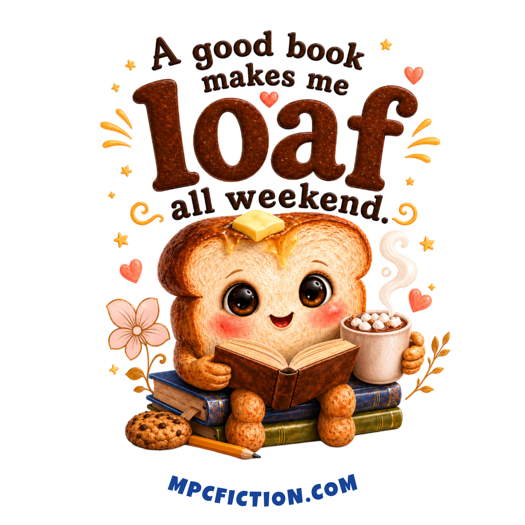 A Good Book Makes Me Loaf All Weekend Funny Book Lover Gift for People Who Love To Read