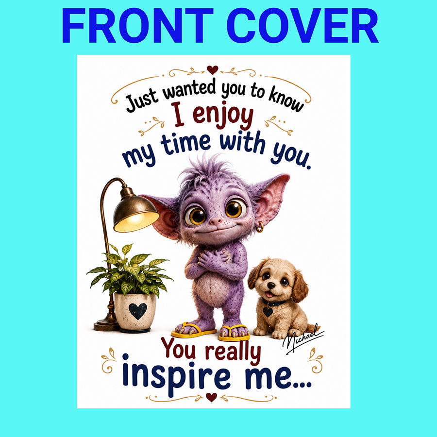 Funny Friendship Gift Card – You Inspire Me | Say It Better Collectible Gift Card
