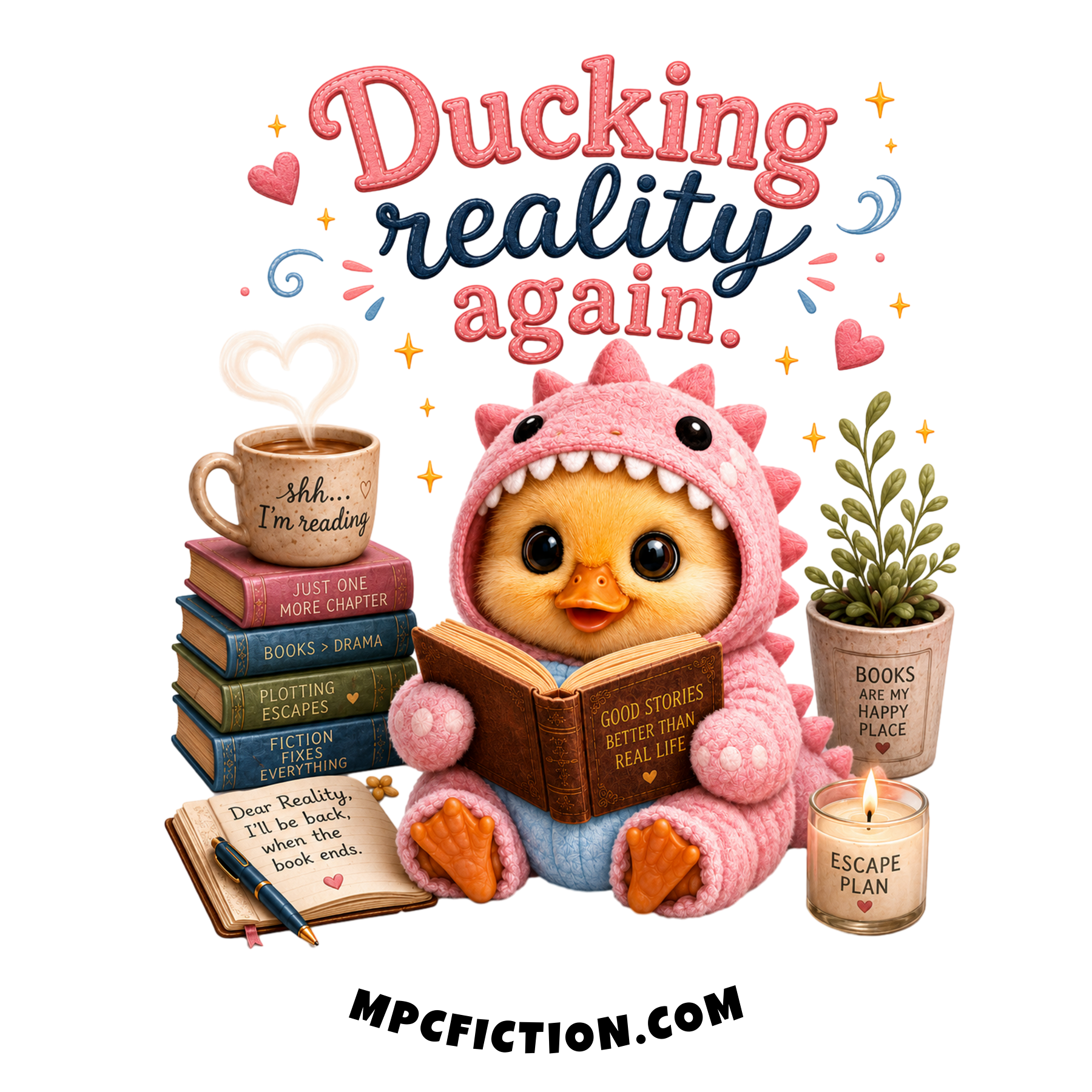 Ducking Reality Again Funny Bookish Gift for Book Lovers and Readers