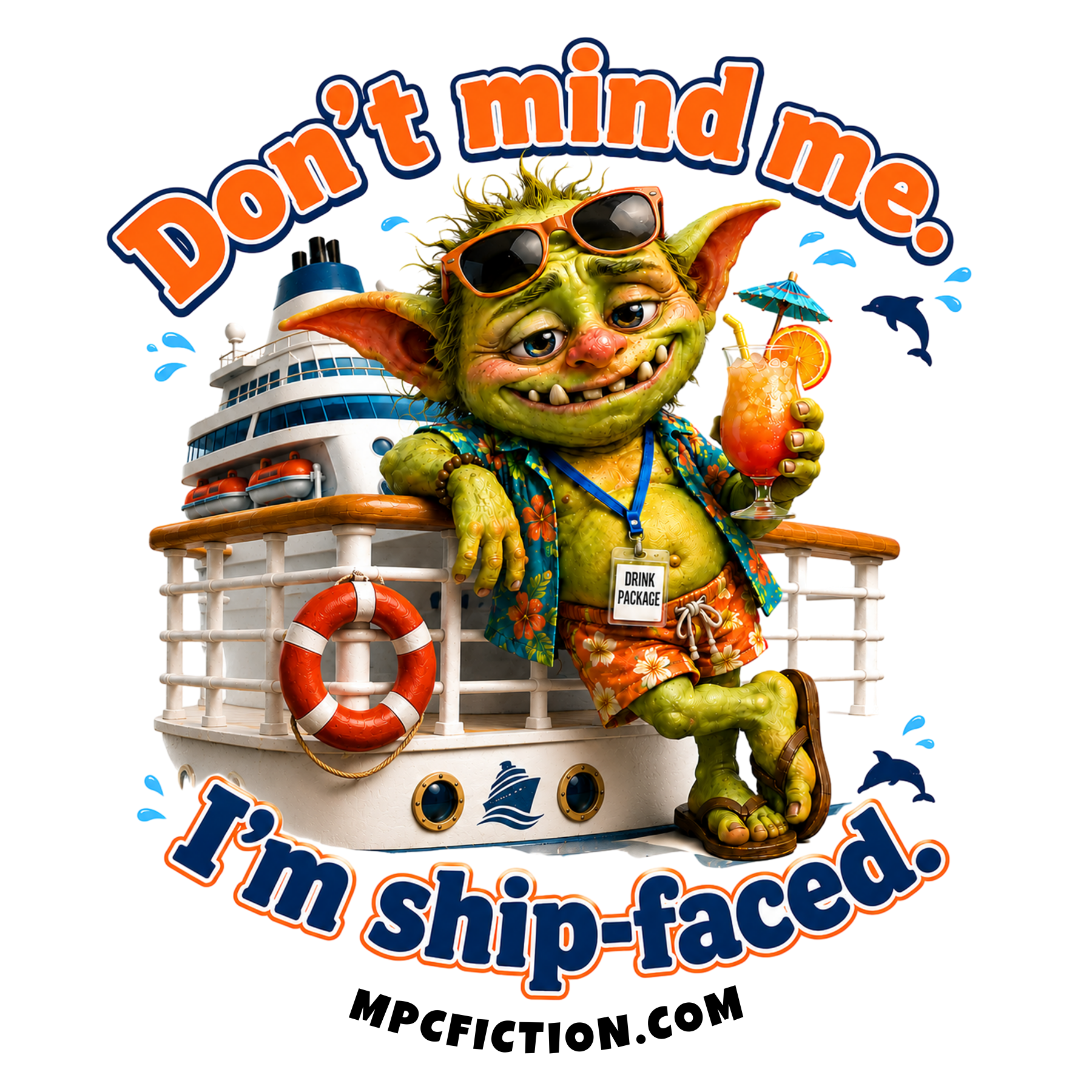 Don't Mind Me I'm Ship-Faced Funny Cruise Sticker Magnet Gift For Cruise Lovers