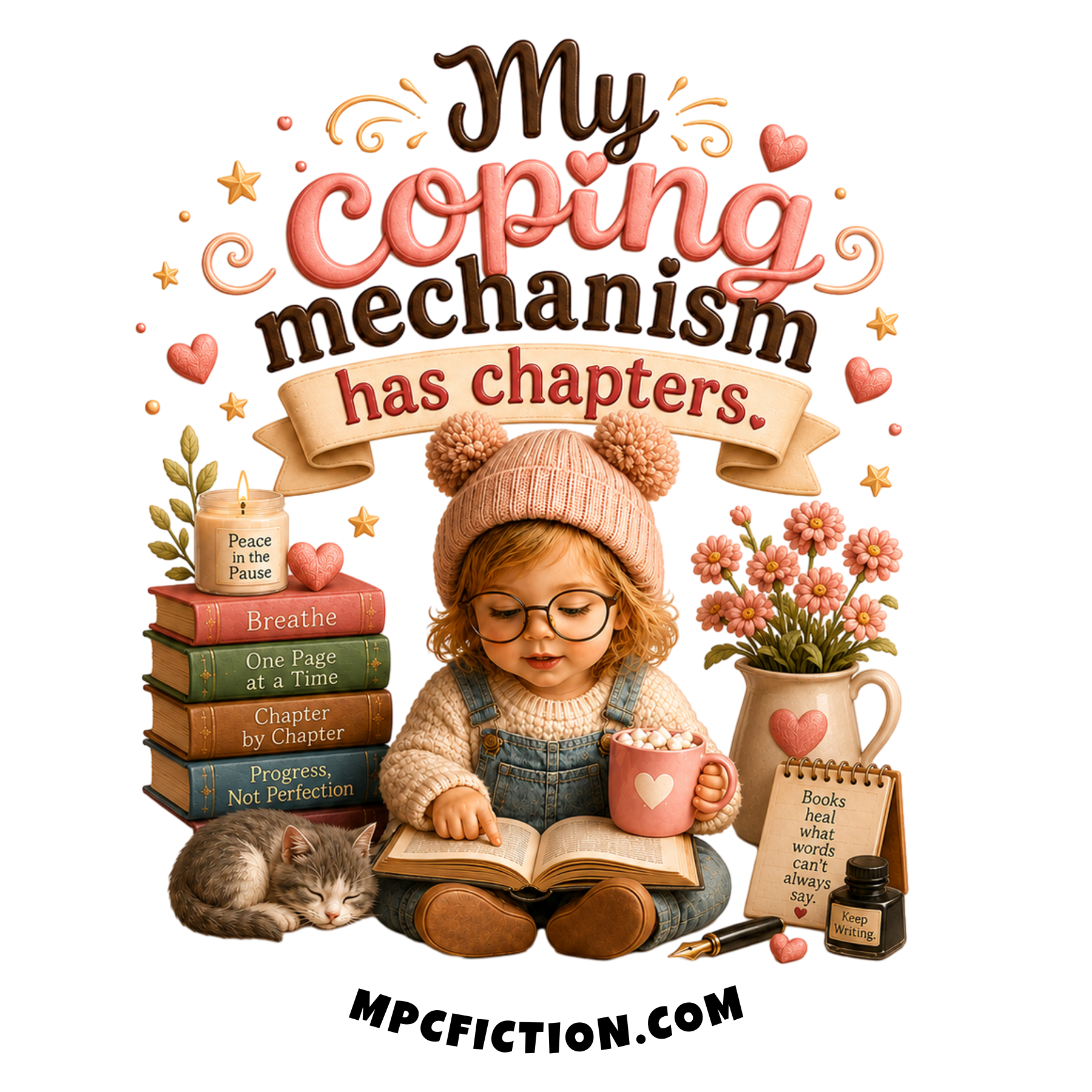 My Coping Mechanism Has Chapters — Bookish Gift for Readers Who Heal Through Books