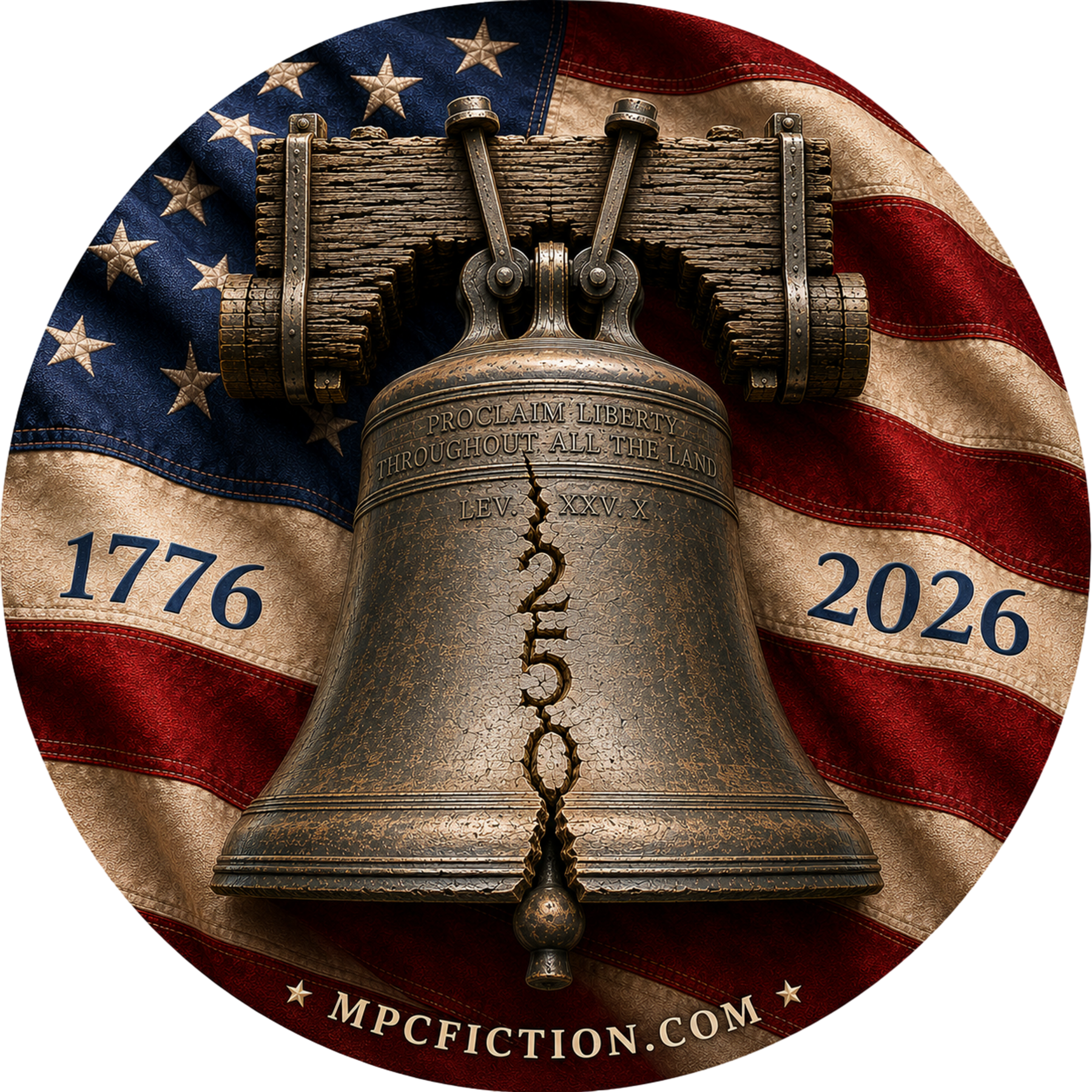 250th Anniversary Liberty Bell Sticker Magnet Patriotic Gift
