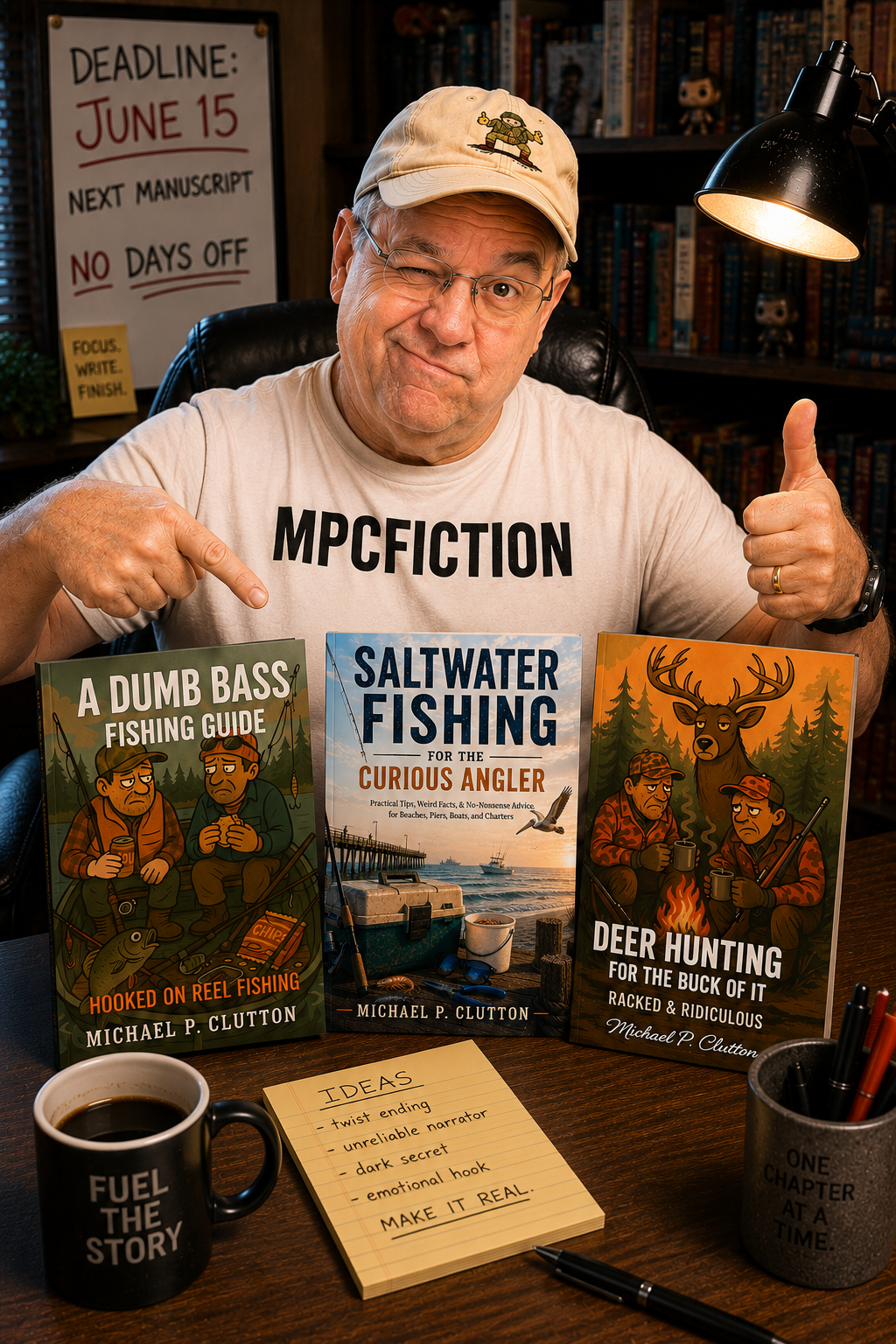 Book covers of fishing and hunting bundle by Michael Clutton
