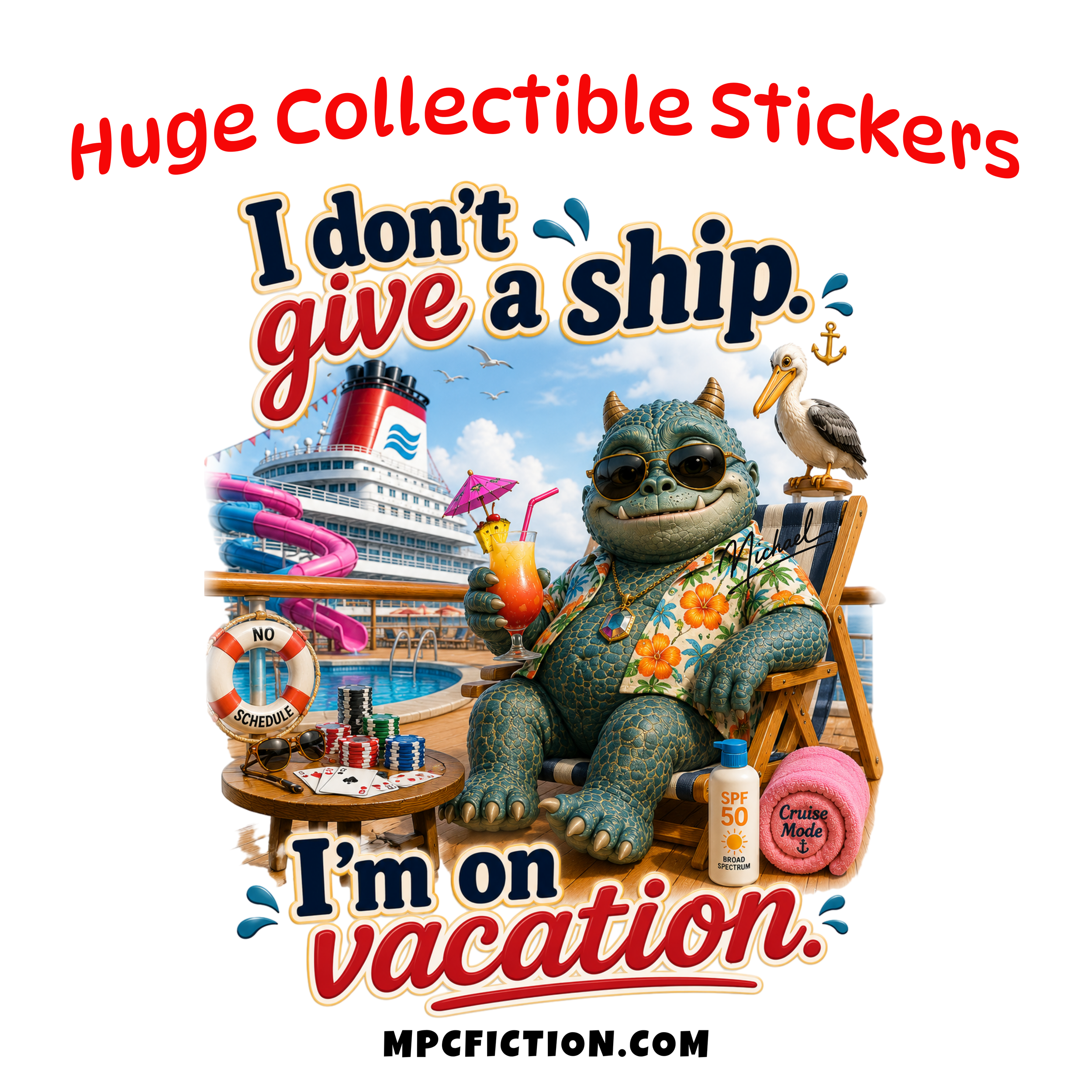 I Don't Give a Ship cruise vinyl sticker