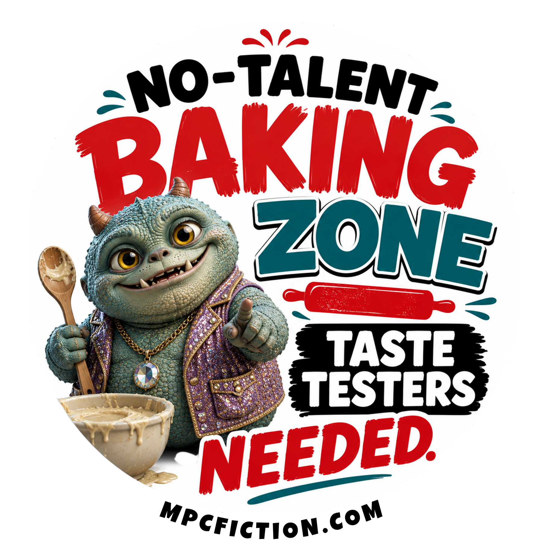 Funny Baking Magnet | Collectible 3" Metal Kitchen Magnet