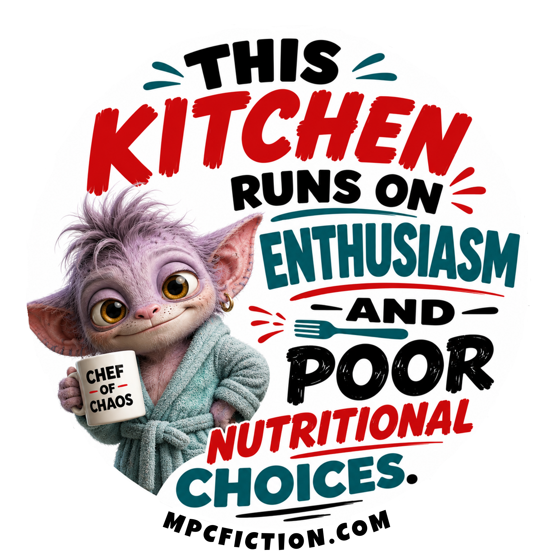 Funny Kitchen Humor Magnet | Collectible 3" Metal Kitchen Magnet