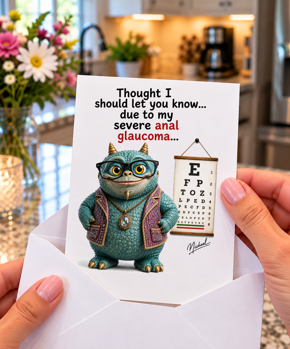 Funny Adult Attitude Card – Early-Onset Anal Glaucoma | Say It Better Collectible Attitude Card