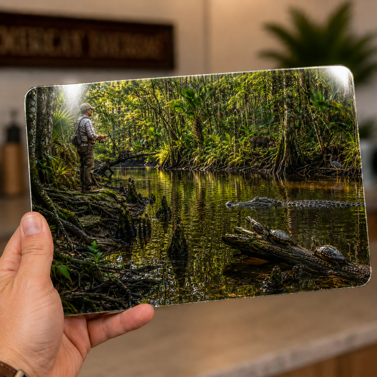 Among the Watchers — Florida Backcountry Fishing Metal Wall Art