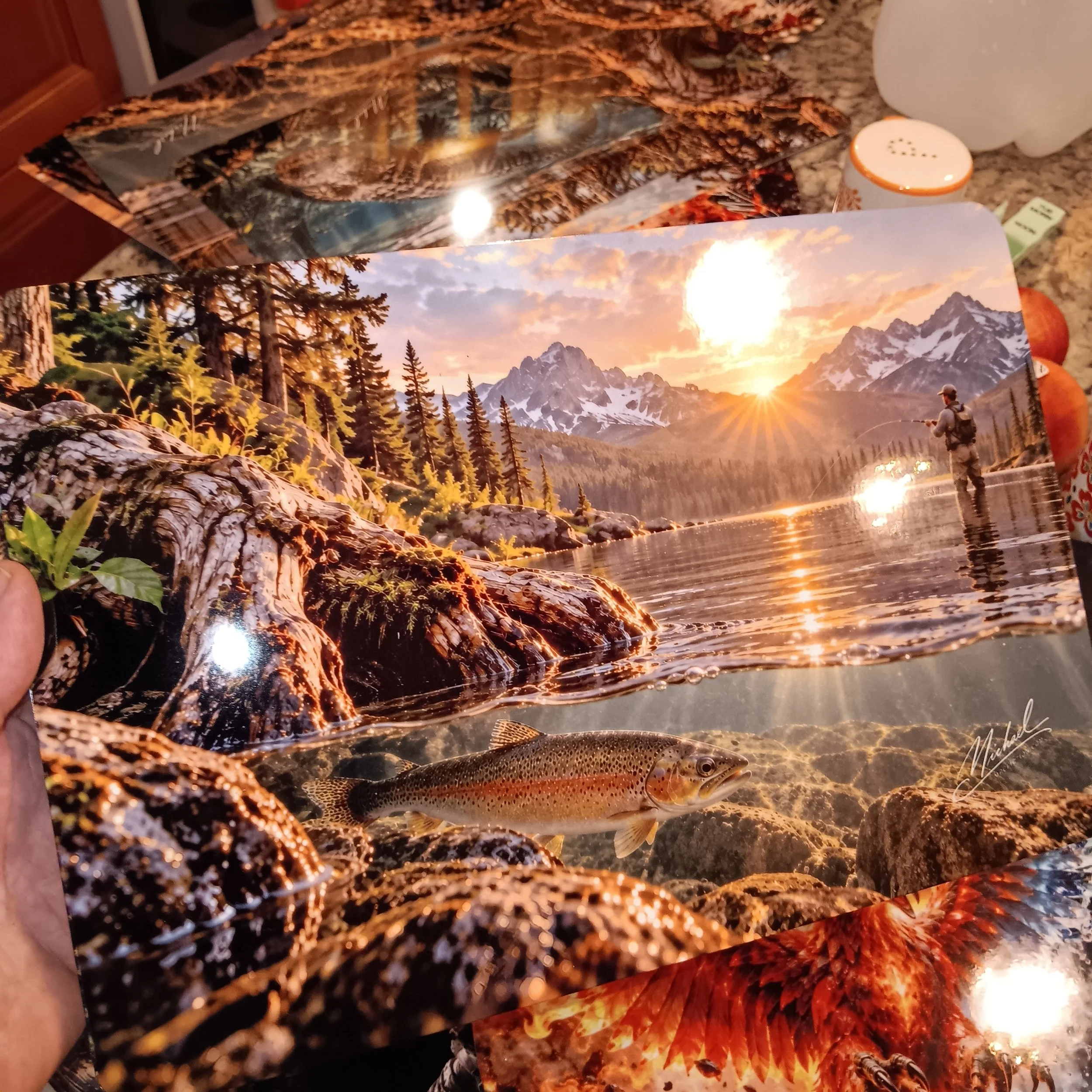 Beneath the Last Cast | Trout Fishing Wall Art