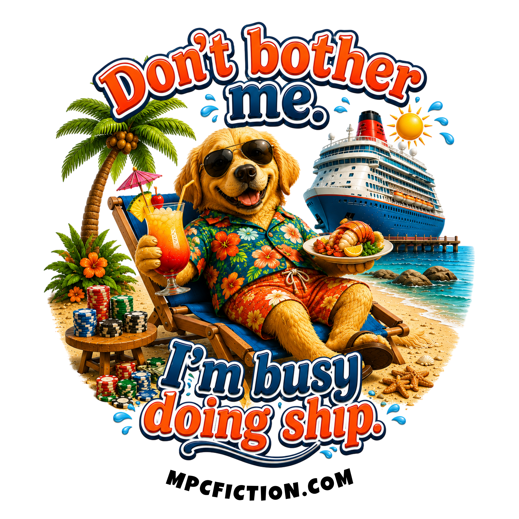Don't Bother Me I'm Busy Doing Ship Cruise Sticker Magnet Funny Gift For Cruise Lovers