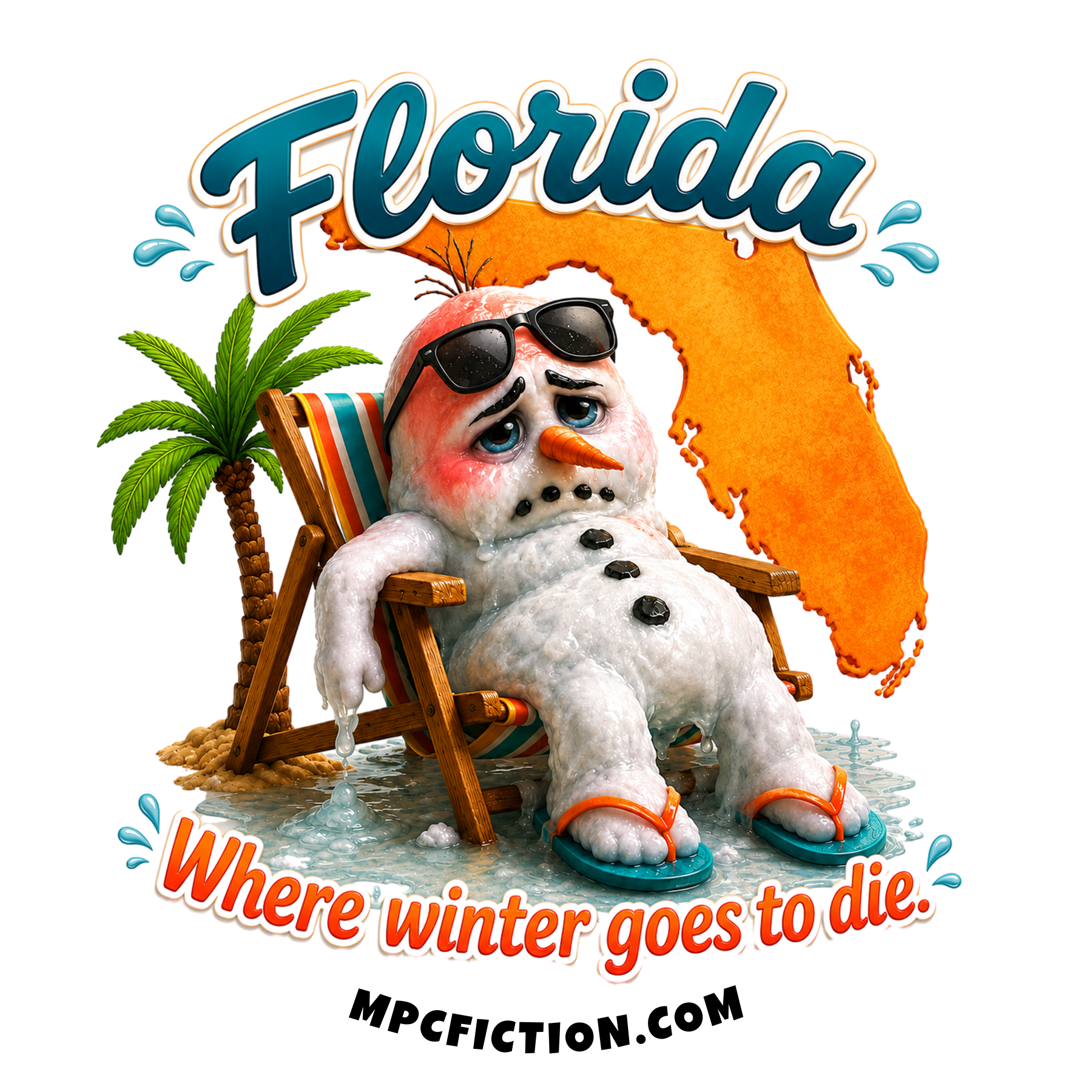 Florida Where Winter Goes to Die Funny Florida Souvenir Sticker Magnet Gift