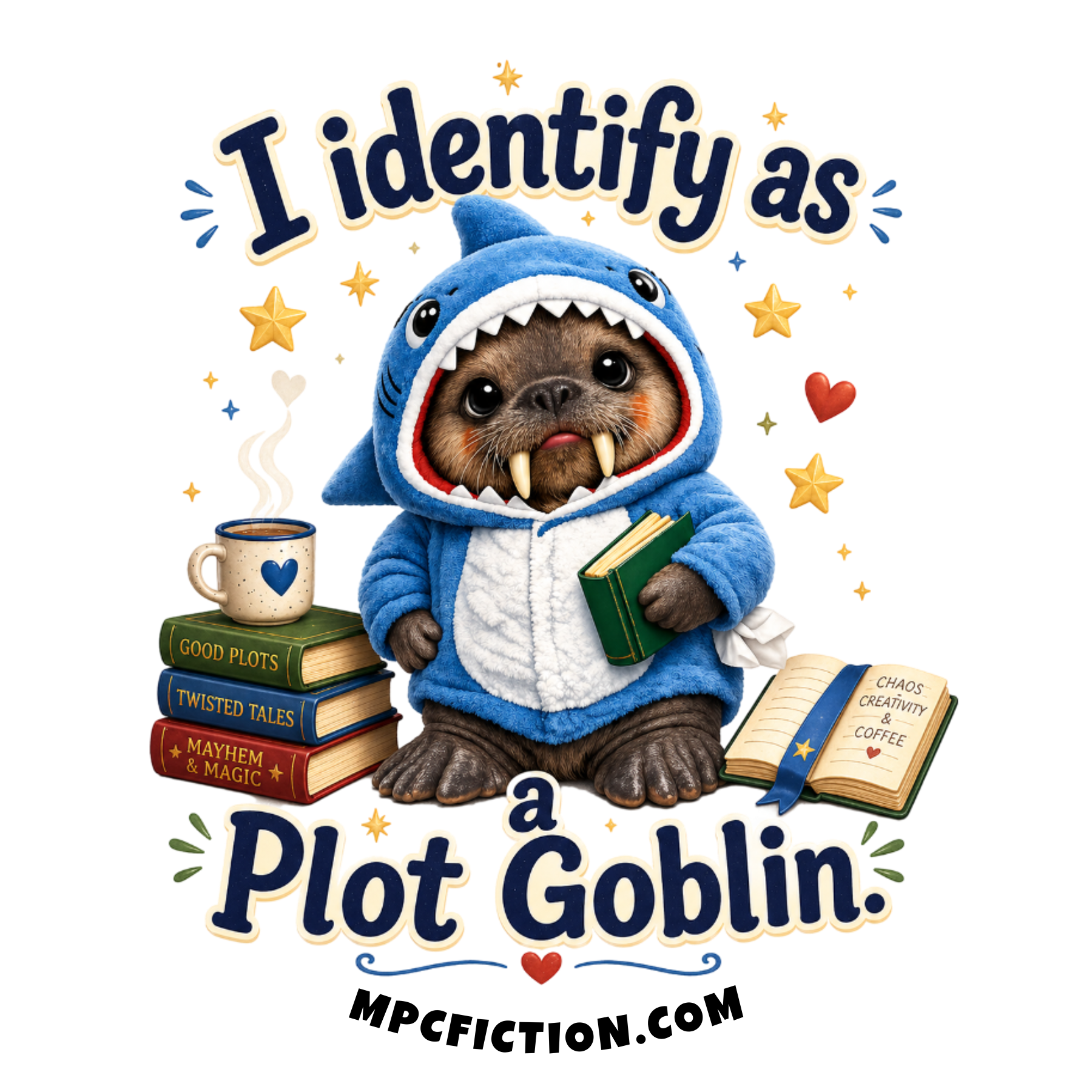 I Identify as a Plot Goblin — Funny Book Nerd Gift for Readers Who Live for a Good Plot