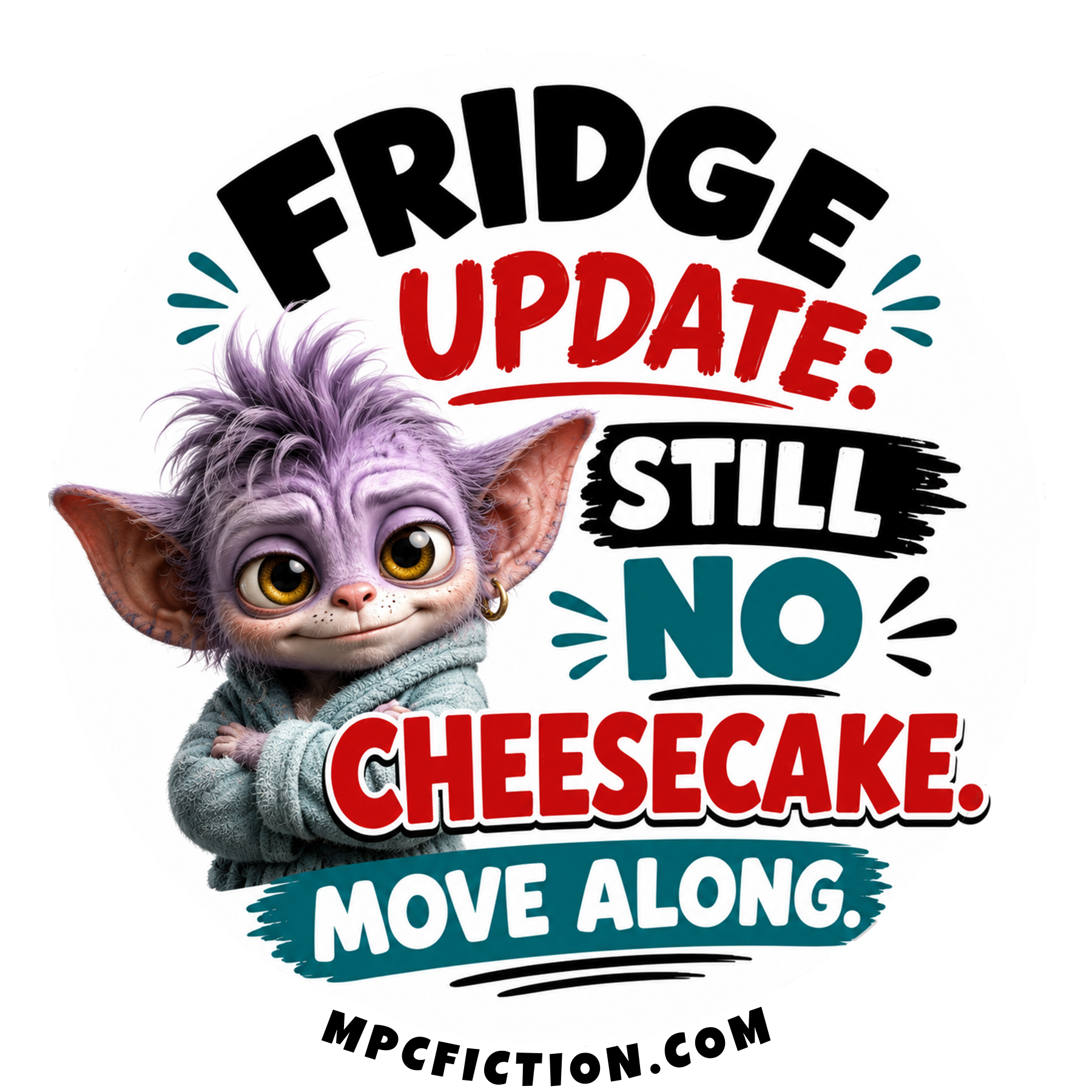 Funny Cheesecake Magnet | Collectible 3" Metal Kitchen Magnet