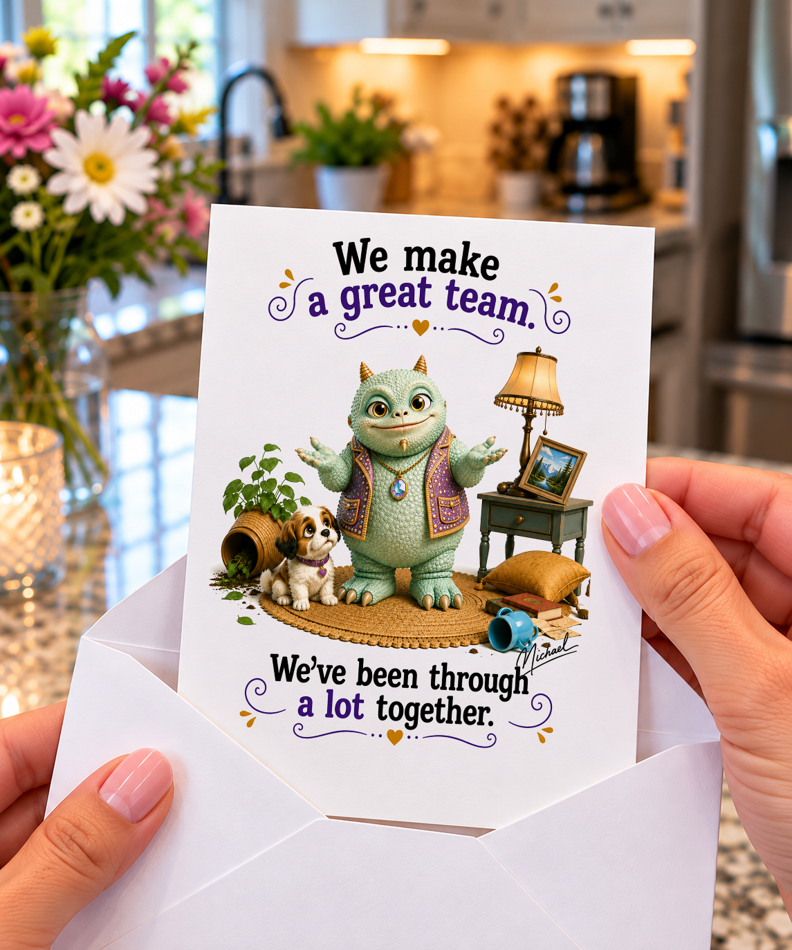 We Make a Great Team | Funny Unfiltered | Say It Better Collectible Card