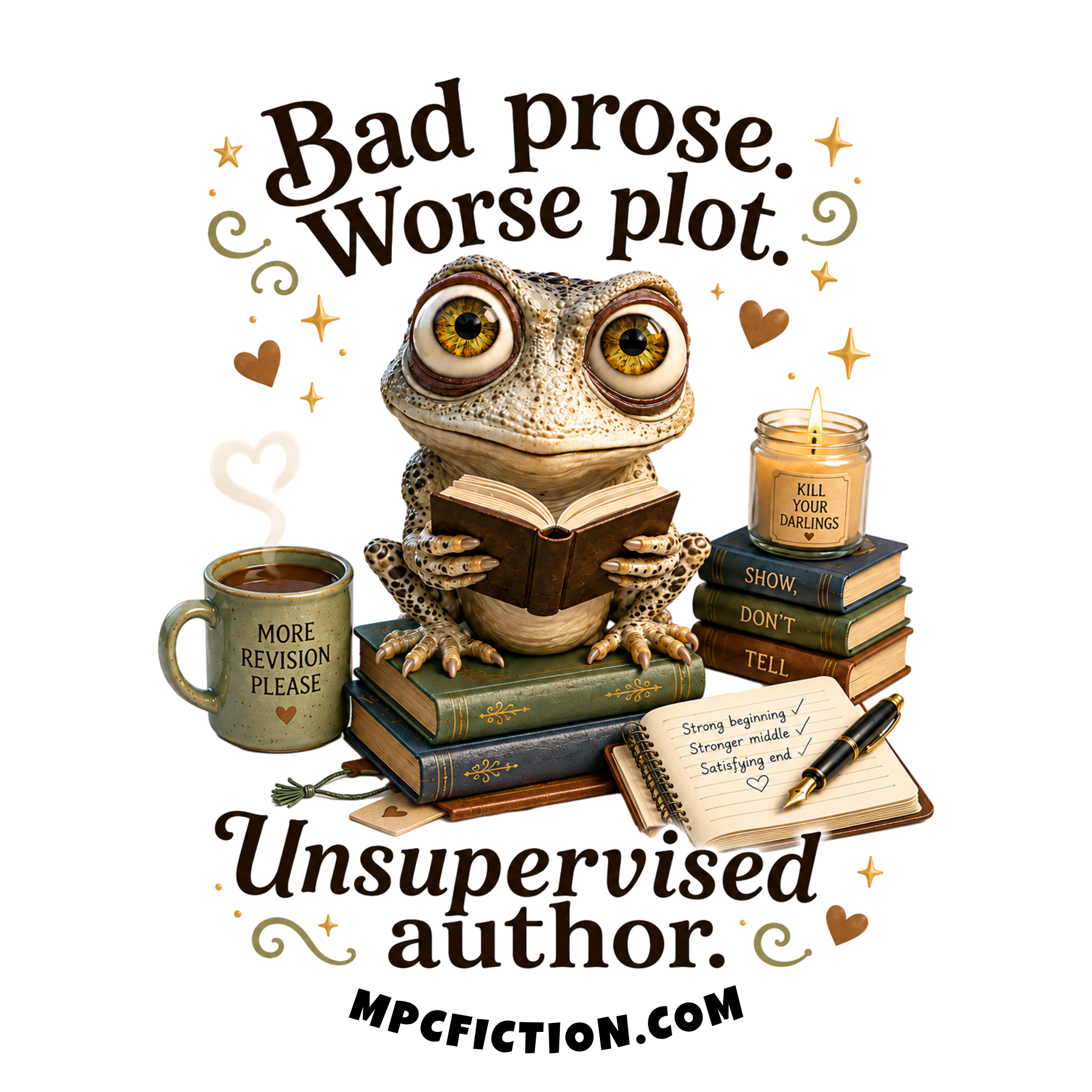 Bad Prose Worse Plot Unsupervised Author Funny Gift for Writers and Book Lovers