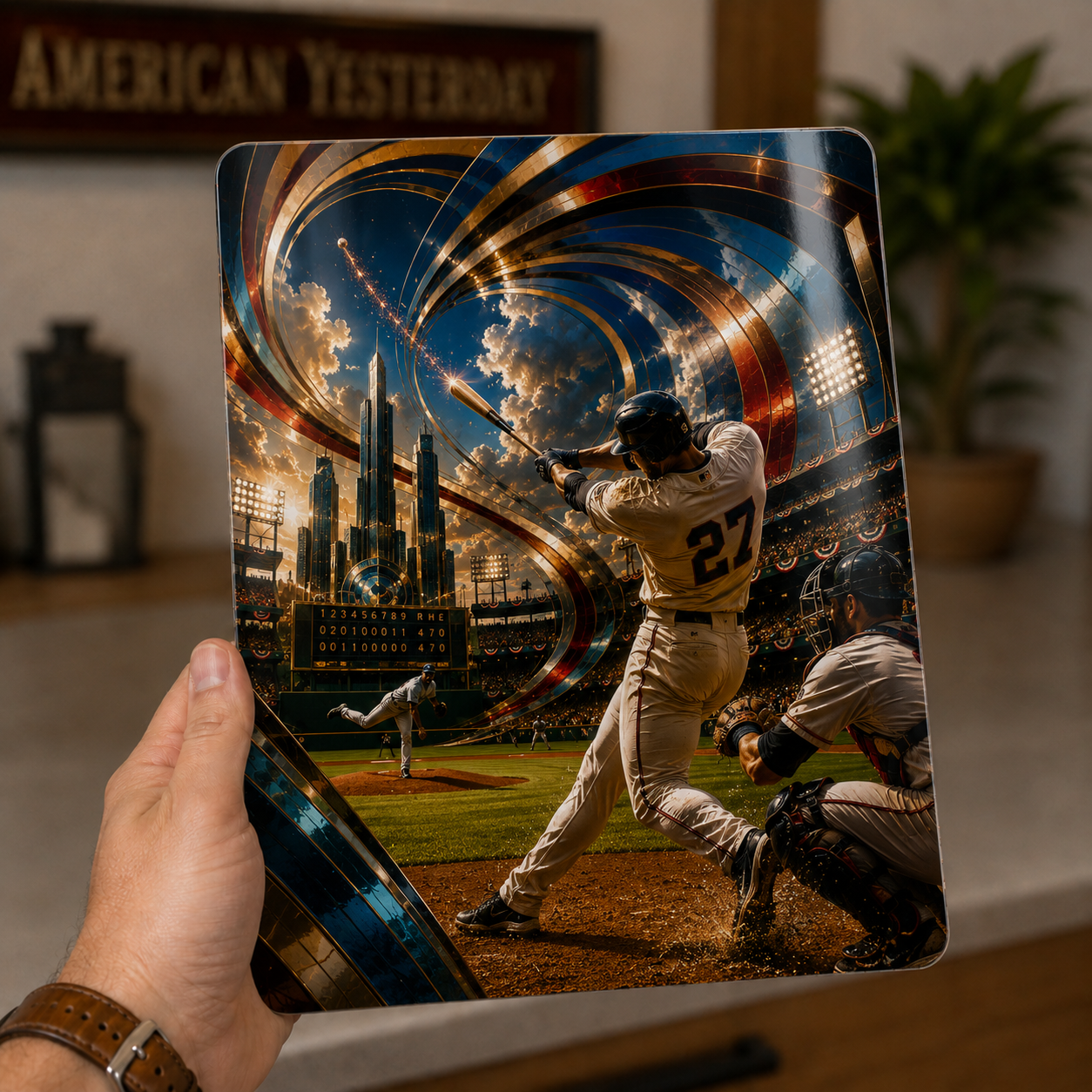 Beyond the Fence – Baseball Metal Wall Art | Mind’s Eye Sports Decor