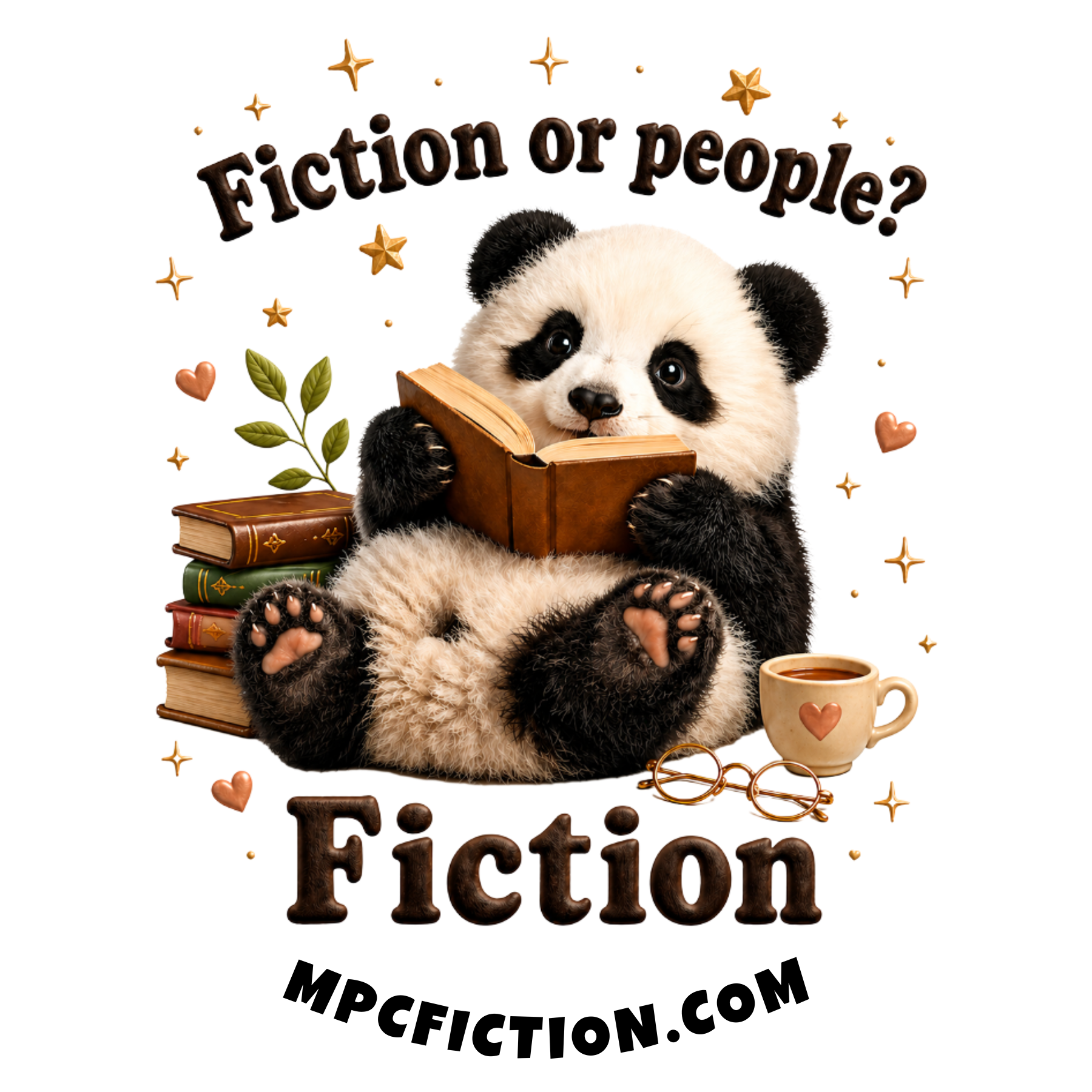 Book Reading Lazy Panda | Cute Gift Ideas for Book Lovers | Funny LIterary Charms for People Who Love Reading